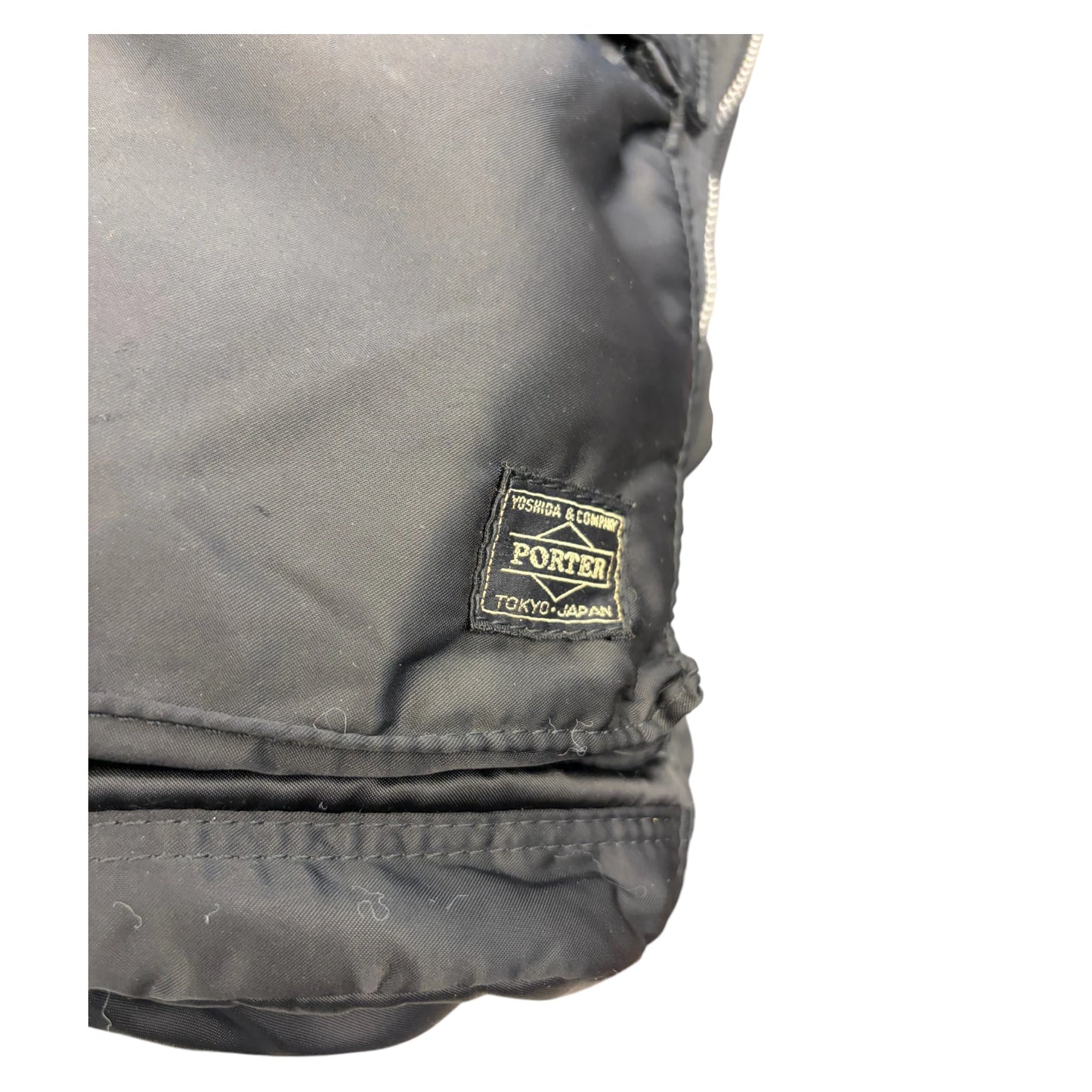 Porter Black Drawstring Backpack