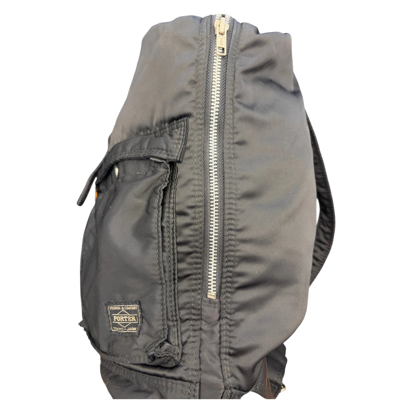 Porter Black Drawstring Backpack