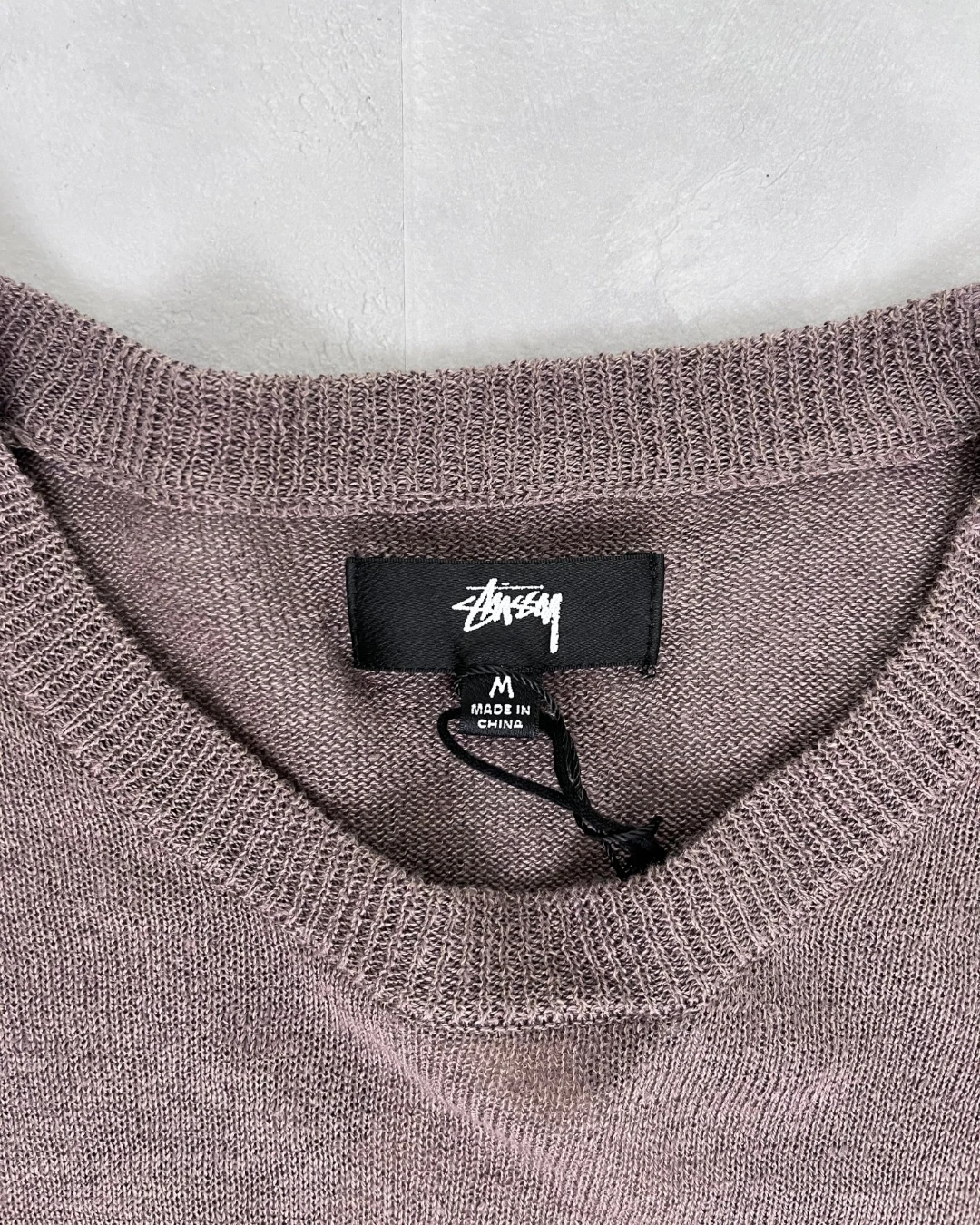 Stussy Striped Longsleeve Knitted Sweater brown – M