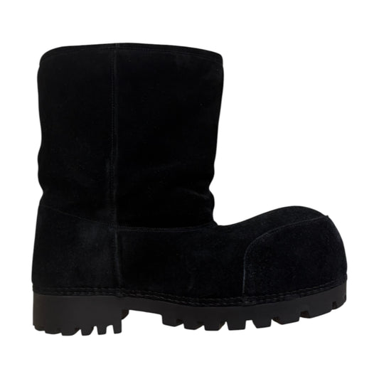 Balenciaga Alaska Fur Low Boots Black / (GRADE A) / UK9