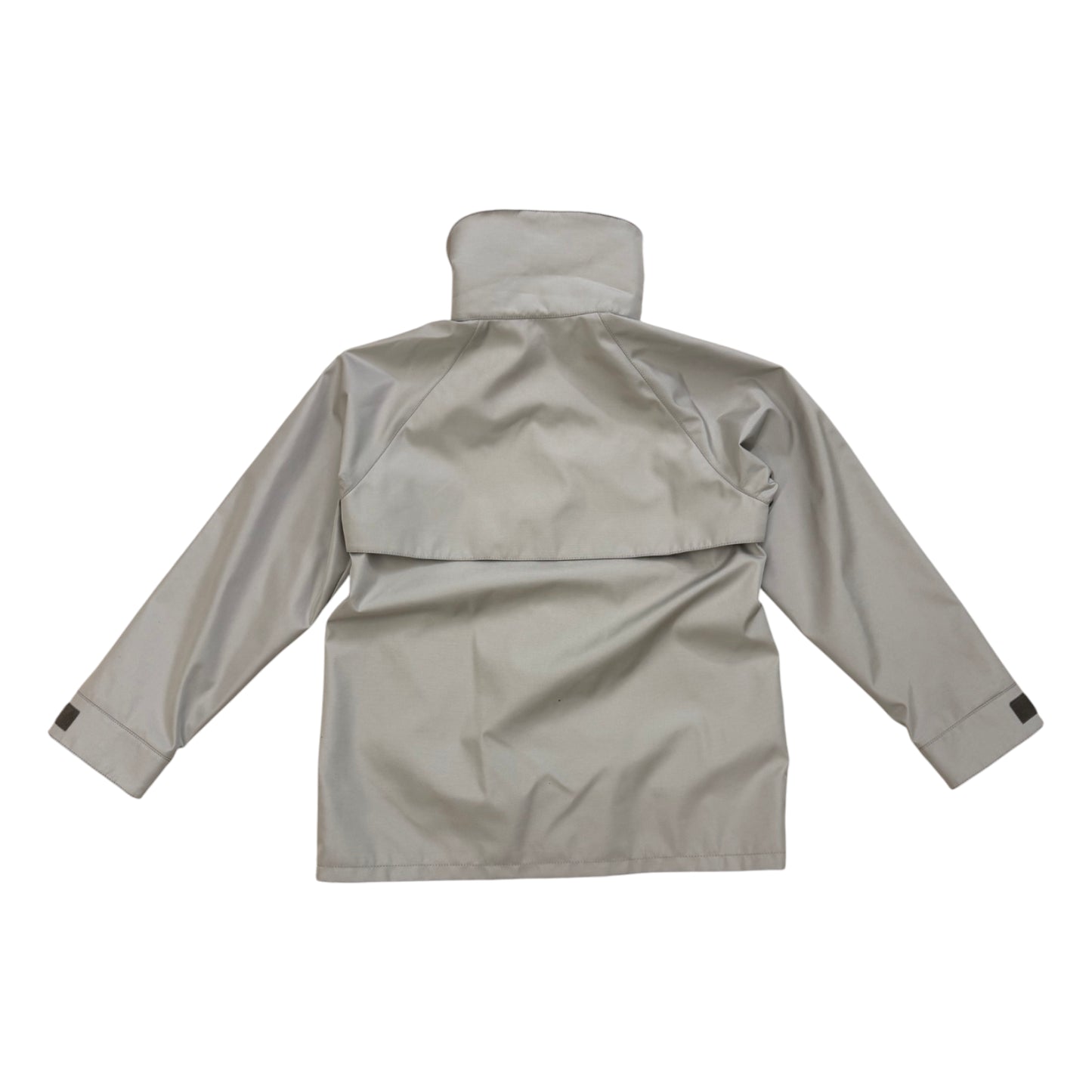 Miu Miu Cordura Blouson Jacket With Faux Shearling Trim grey - 36