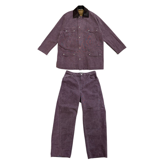Auralee Denim Set purple/burgundy – (GRADE A) / M