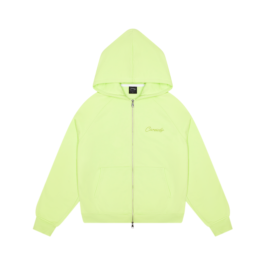 Carsicko Core Lime Zip Up Hoodie