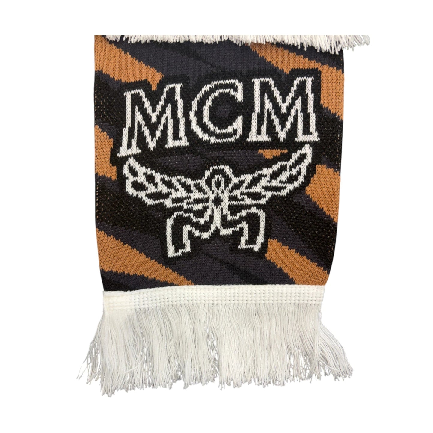 MCM Football Scarf brown / black - OS