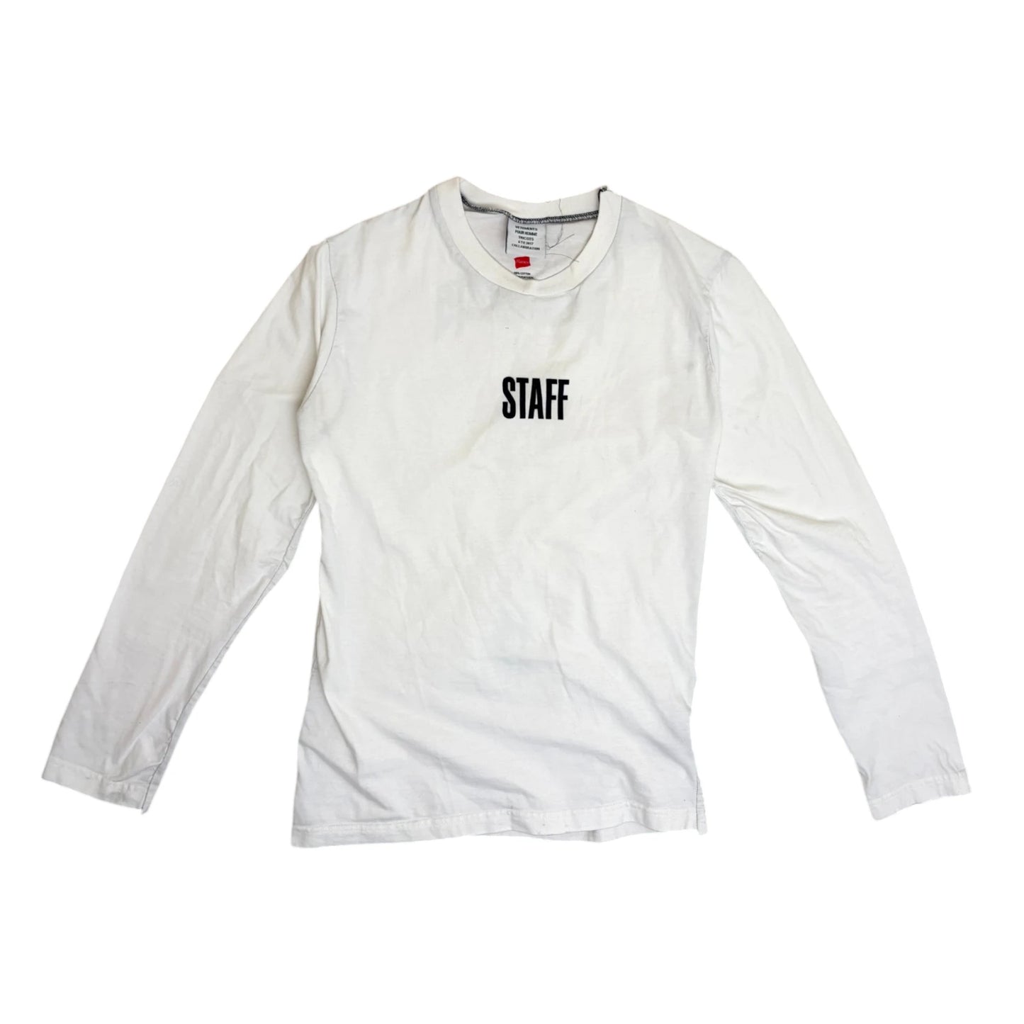 Vetements Staff Longsleeve White - S