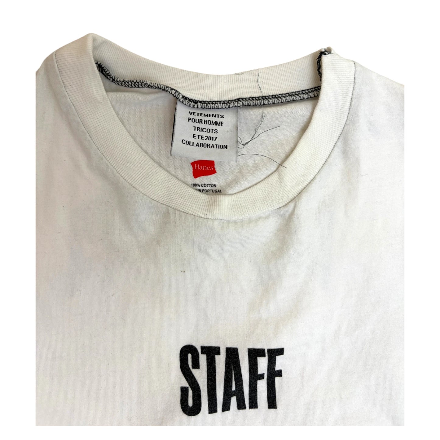Vetements Staff Longsleeve White - S