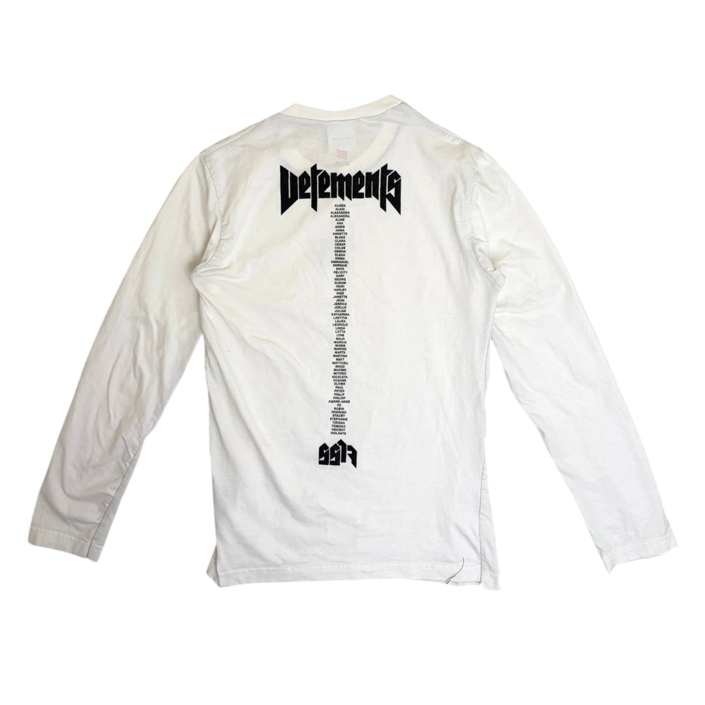 Vetements Staff Longsleeve White - S