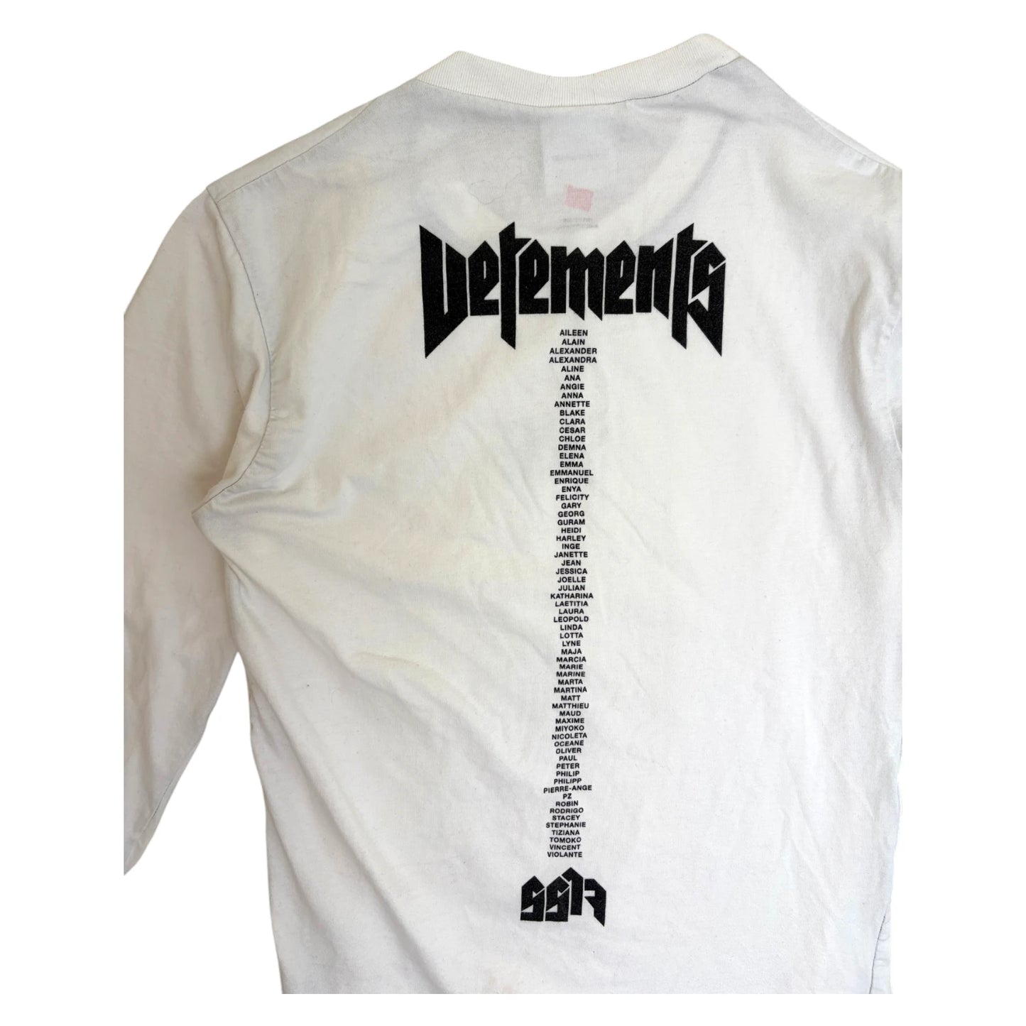 Vetements Staff Longsleeve White - S