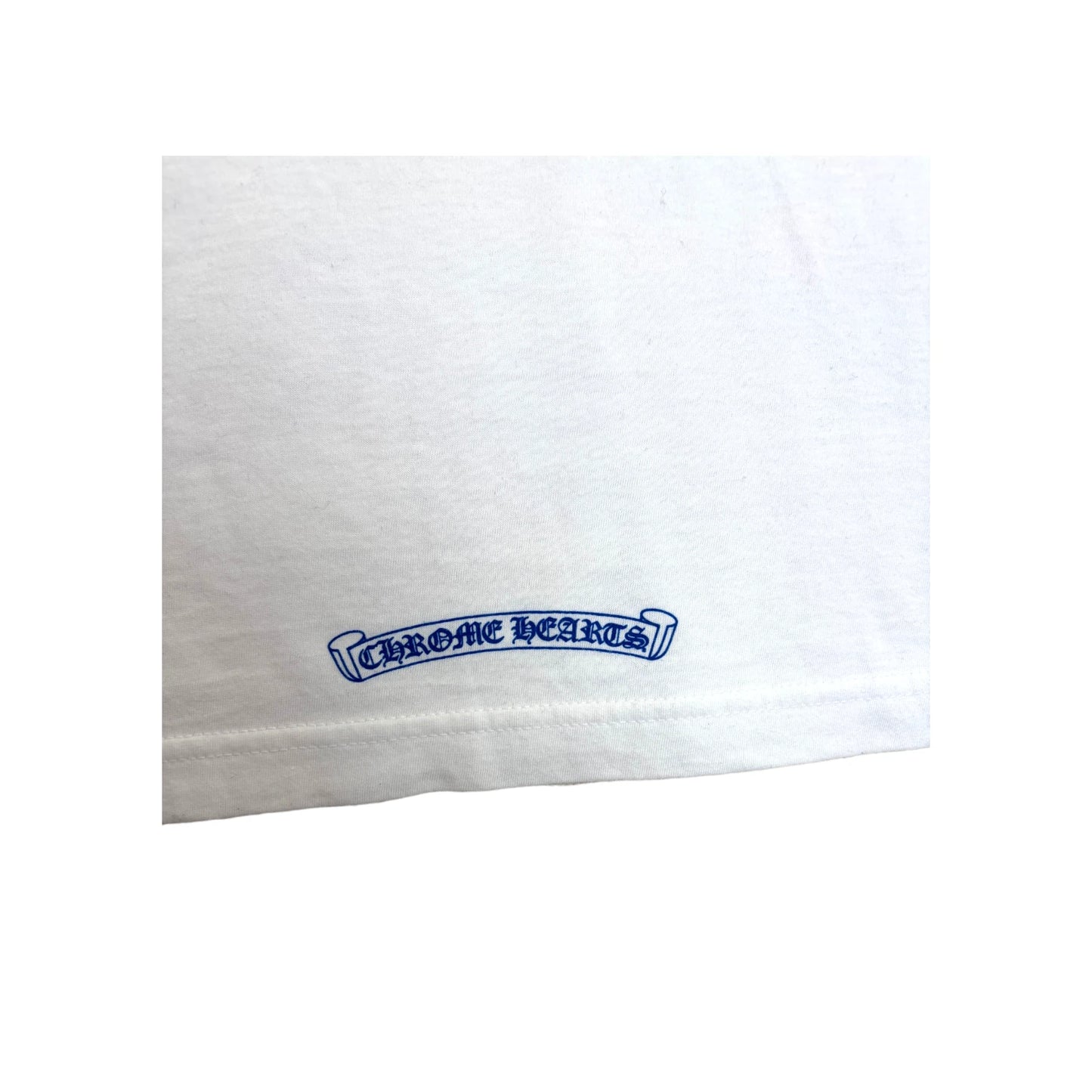 CHROME HEARTS Blue Neck Graphic T Shirt white - M