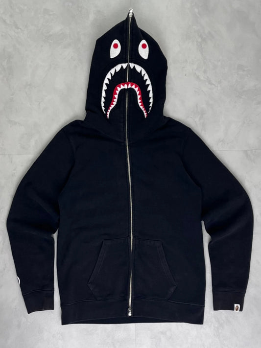 Bape Shark Zip Up Hoodie black – S