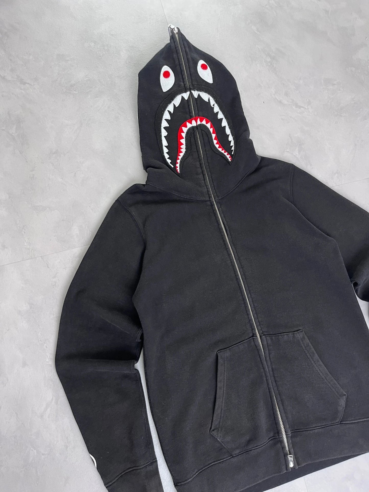 Bape Shark Zip Up Hoodie black – S