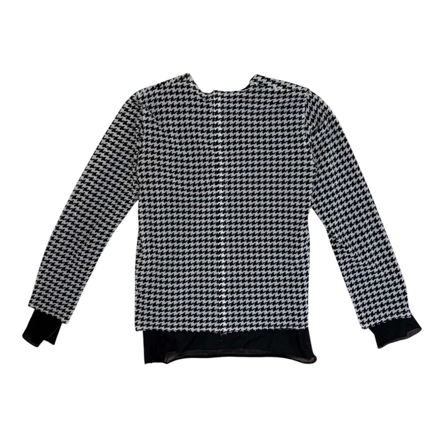 COMME des GARÇONS black|white Houndstooth Layered Top - M