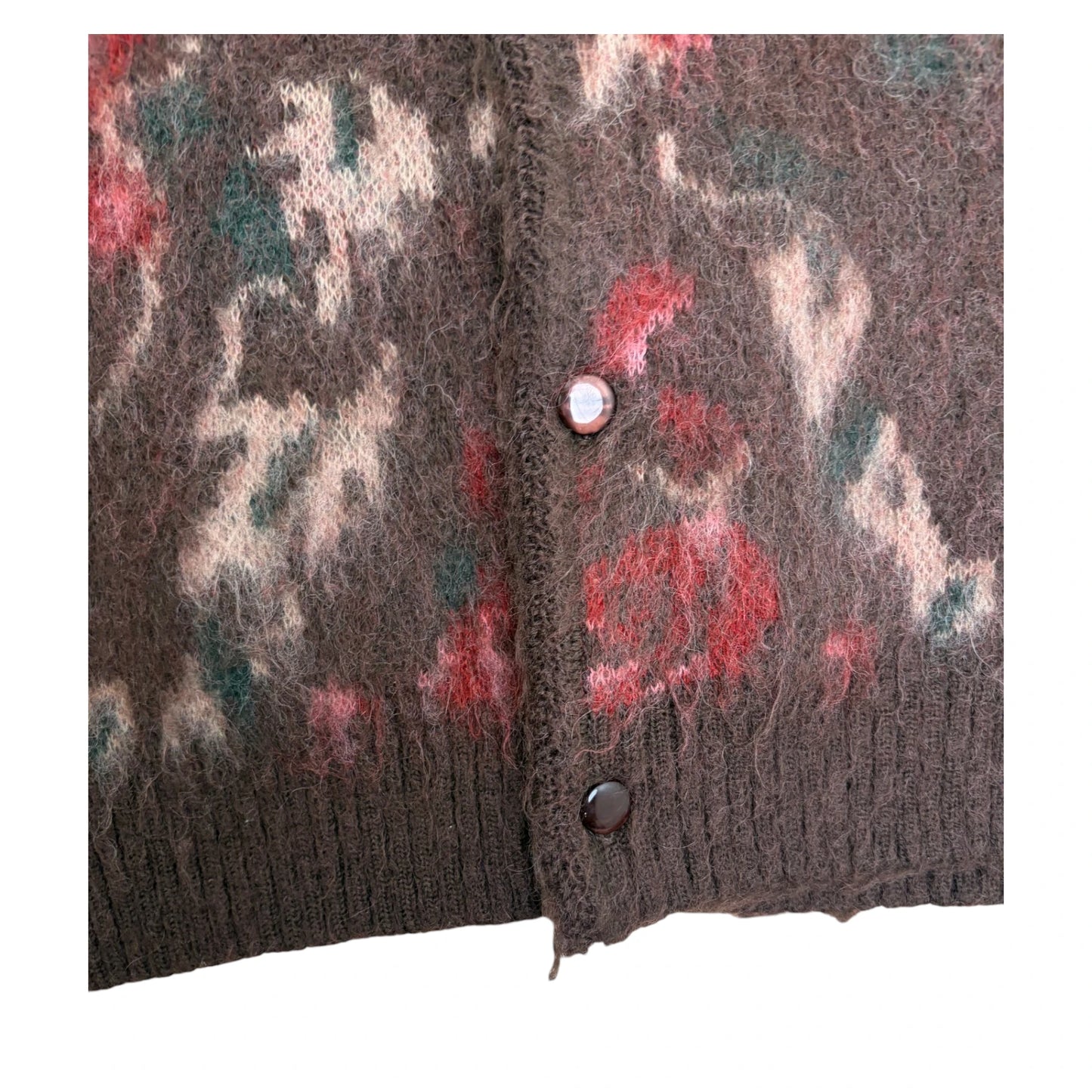 Needles Mohair Brown Cardigan - M