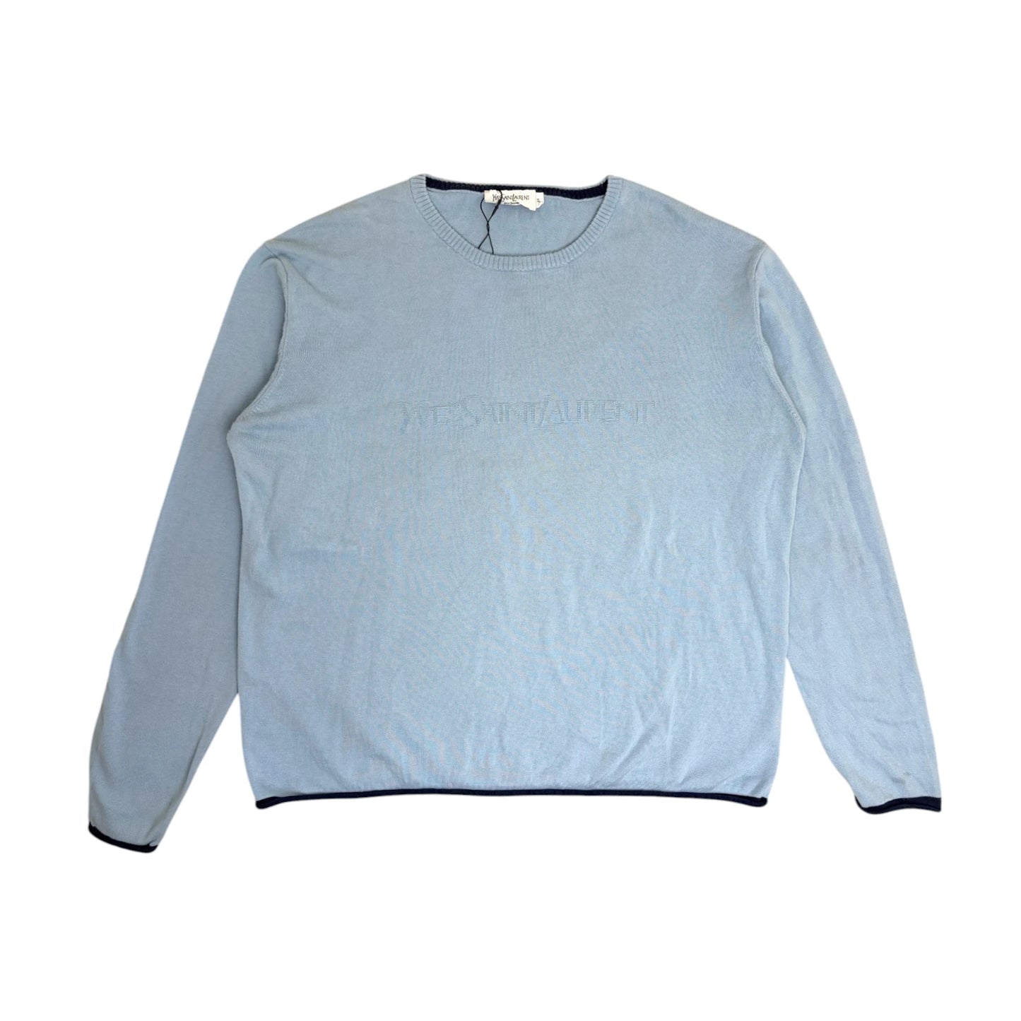YSL Knitted Crewneck baby blue - XL