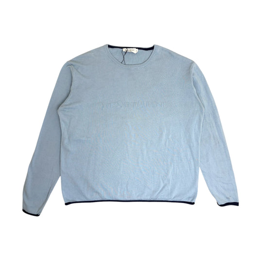 YSL Knitted Crewneck baby blue - XL