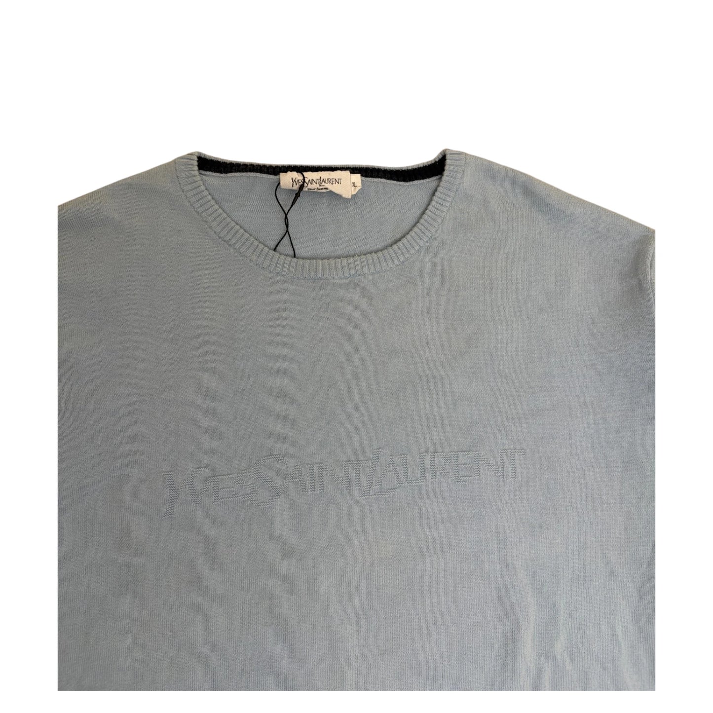 YSL Knitted Crewneck baby blue - XL