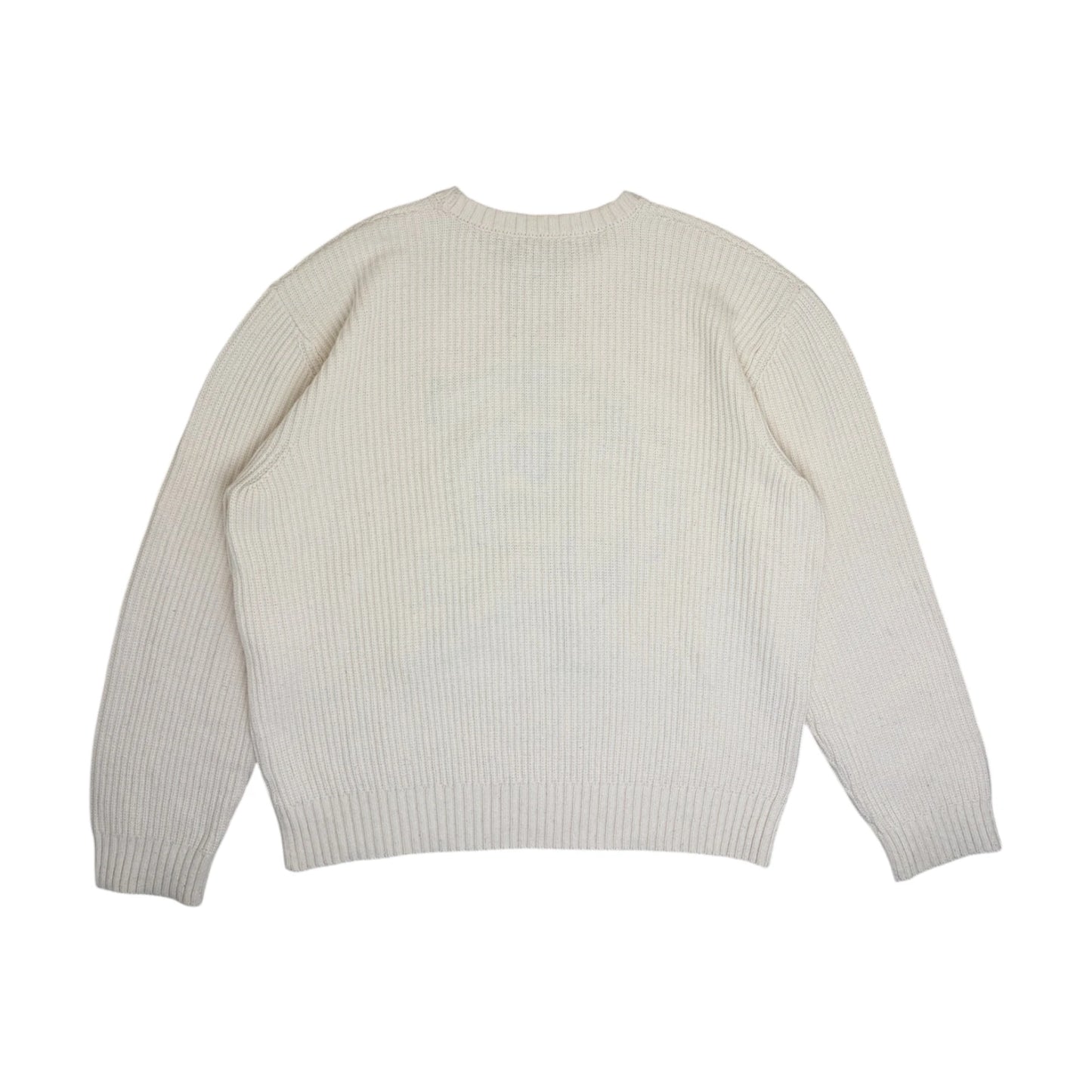 Corteiz Ribbed Sweater white - L