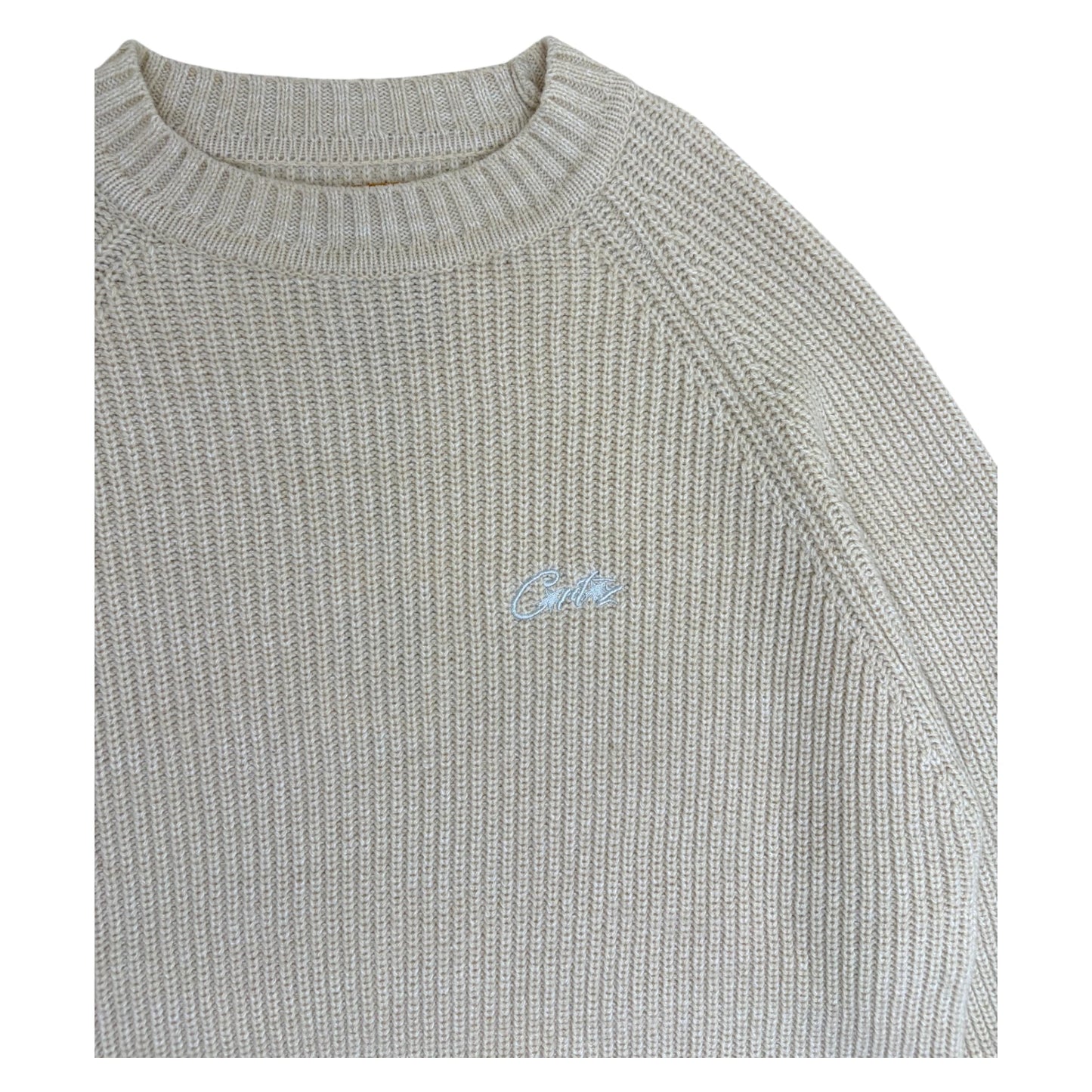 Corteiz VVS Knit Sweatshirt cream - M
