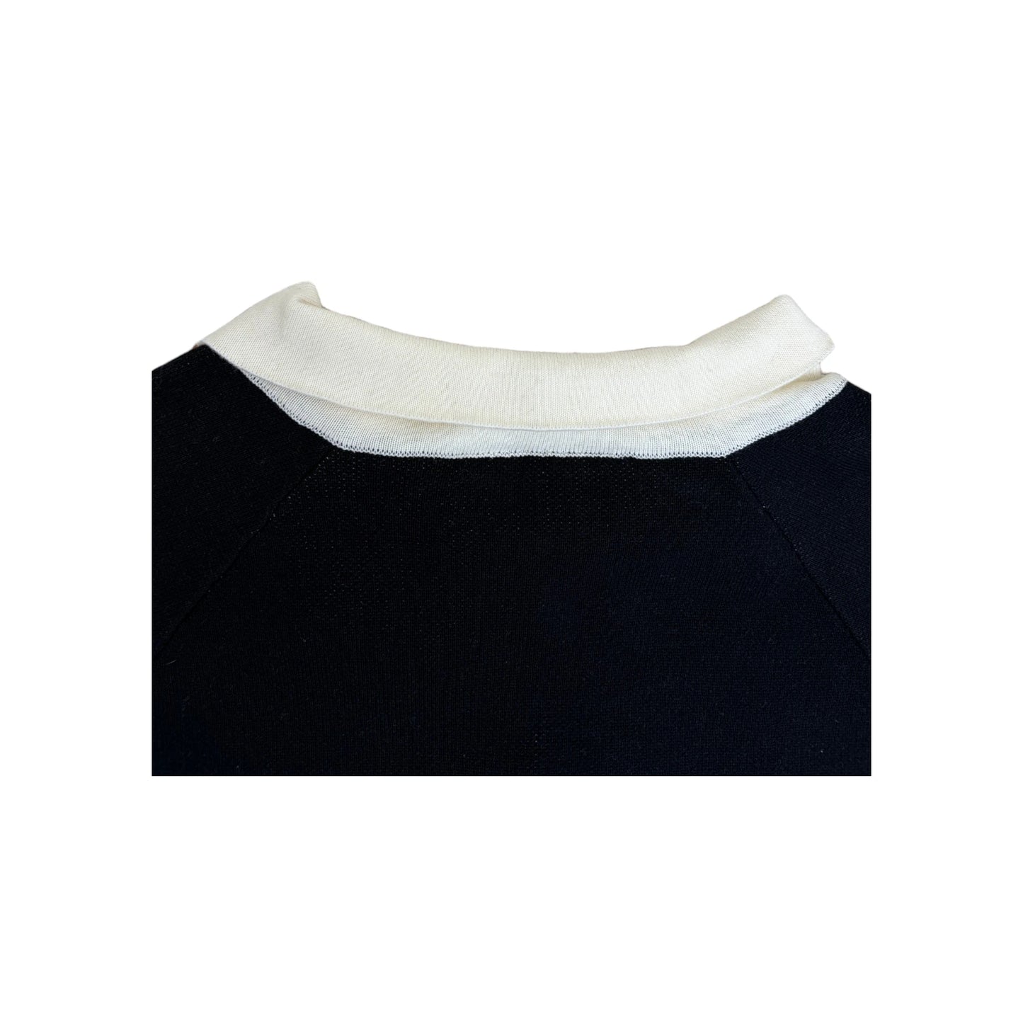 Jeanius Knitted Polo Longsleeve black