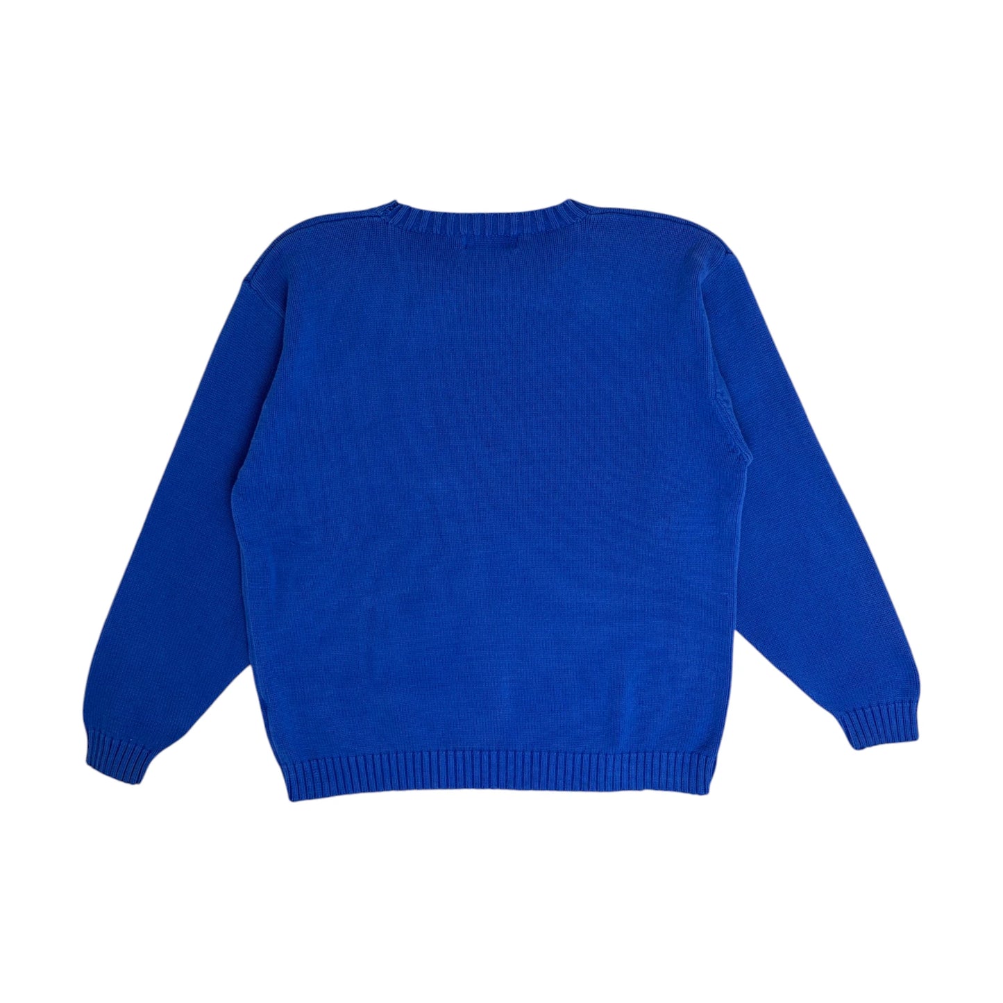 YSL Knitted Crewneck royal blue - L