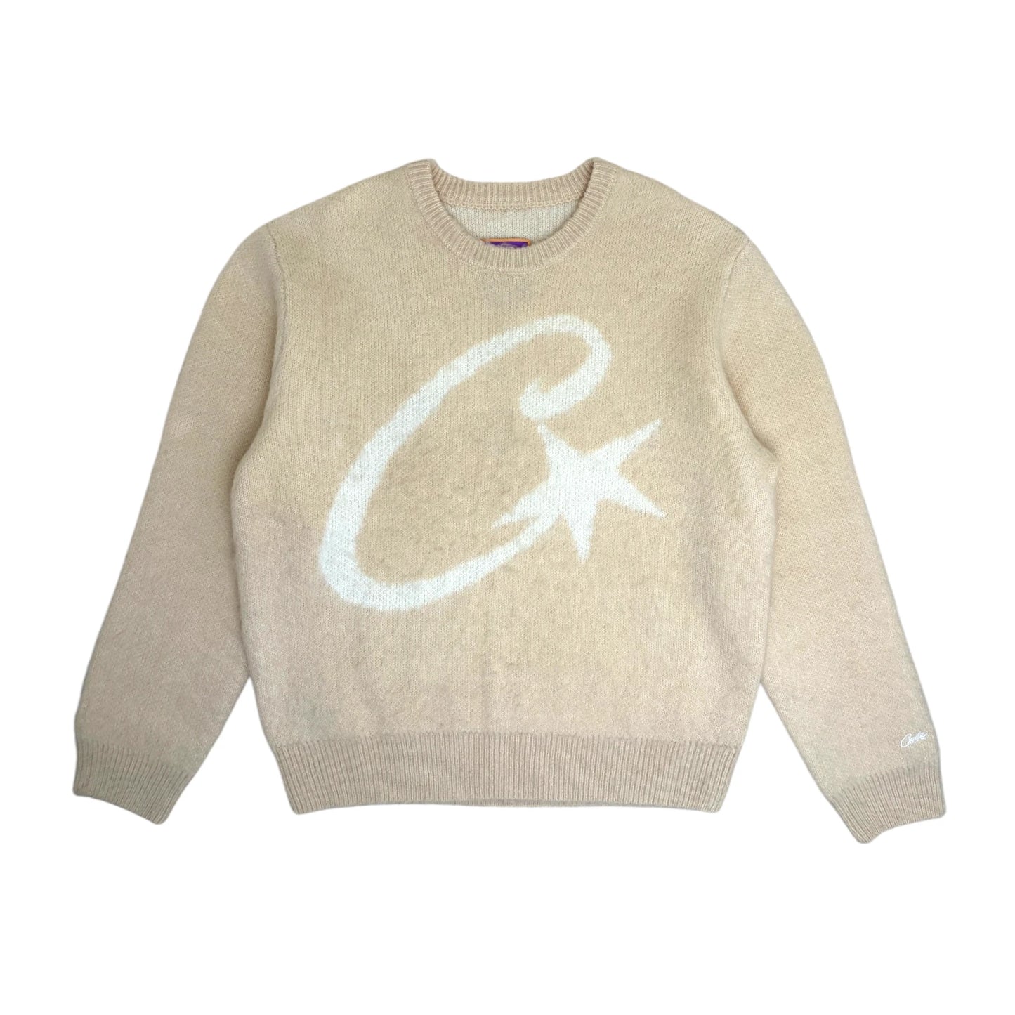 Corteiz Mohair Knit Sweater beige - L