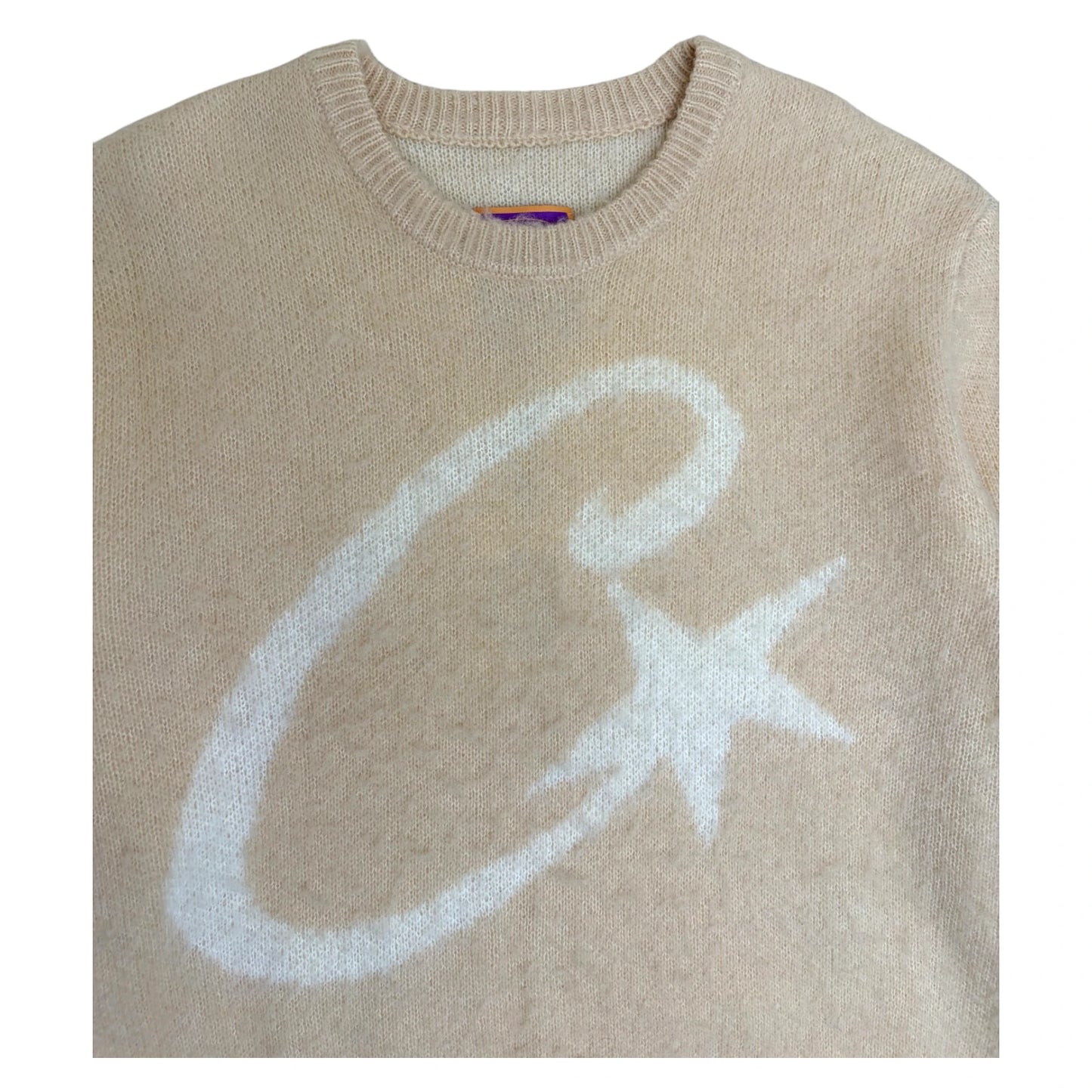Corteiz Mohair Knit Sweater beige - L