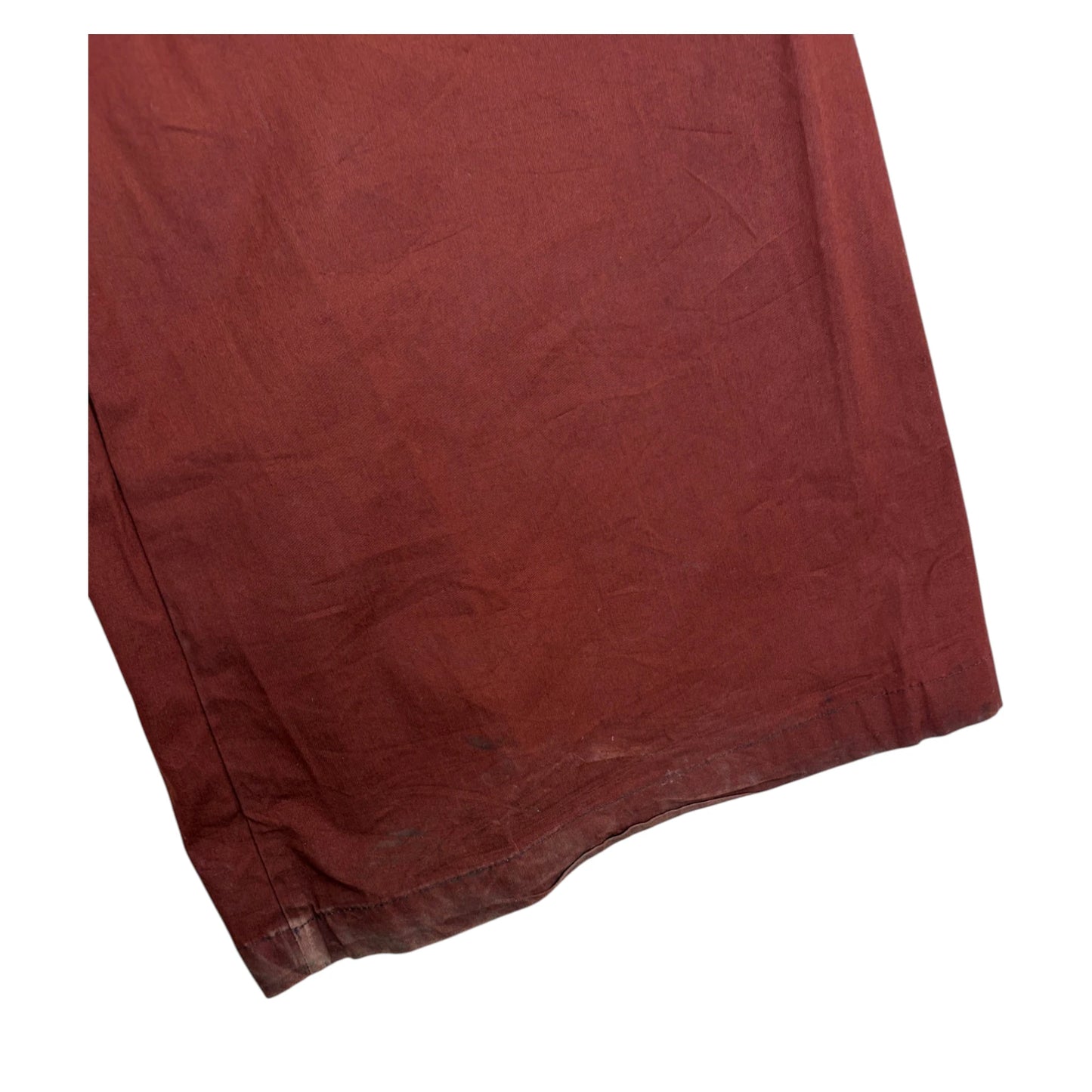 Rick Owens DRKSHDW Jumbo Bela Cotton Flannel Cargo Pants burgundy - L