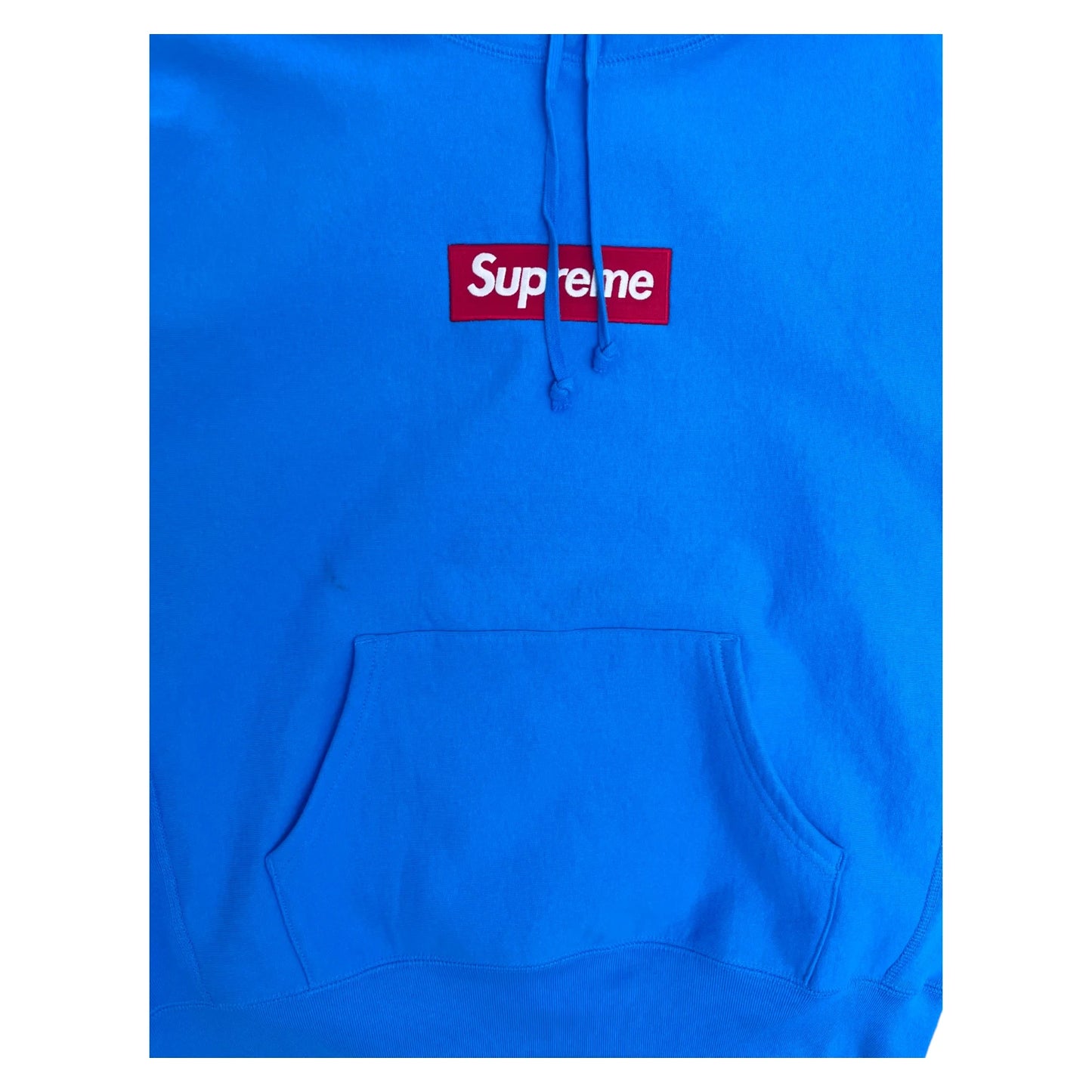 Supreme Box Logo Hoodie blue - L