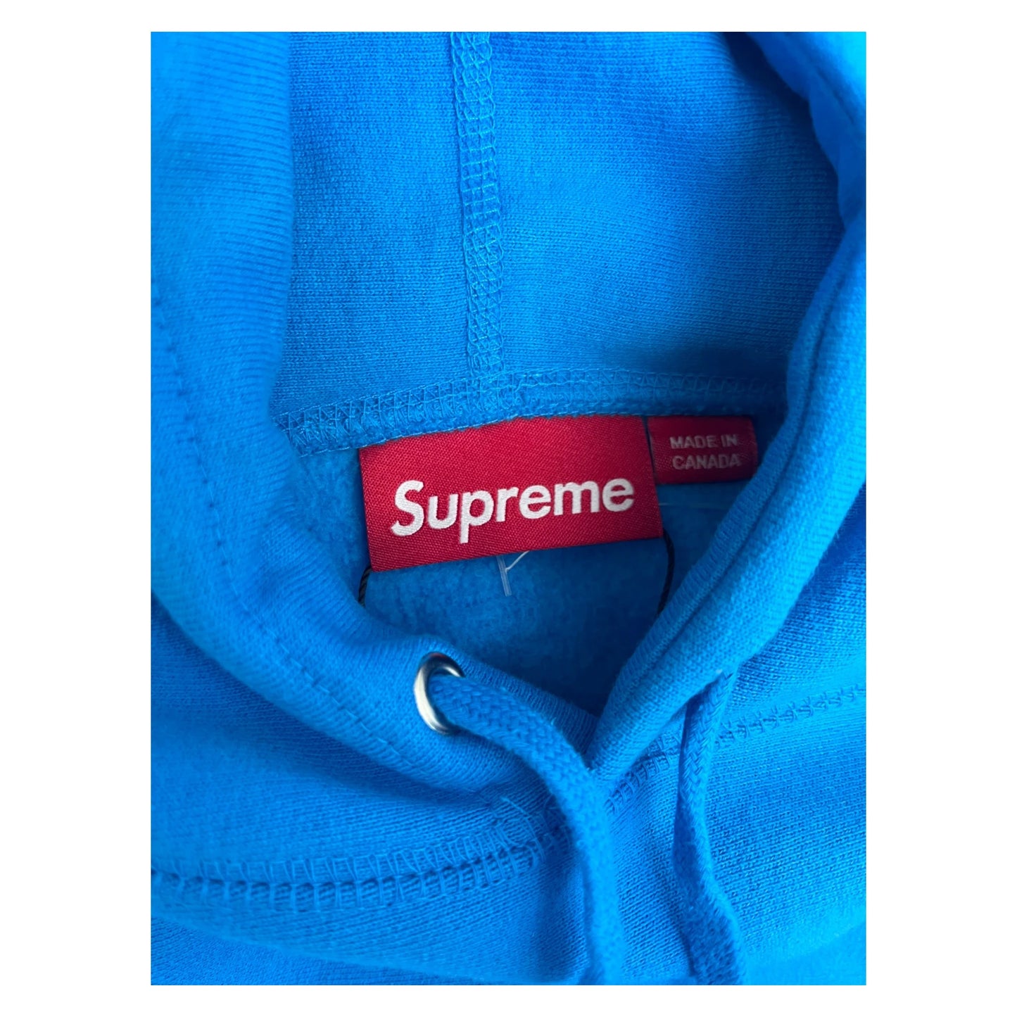 Supreme Box Logo Hoodie blue - L