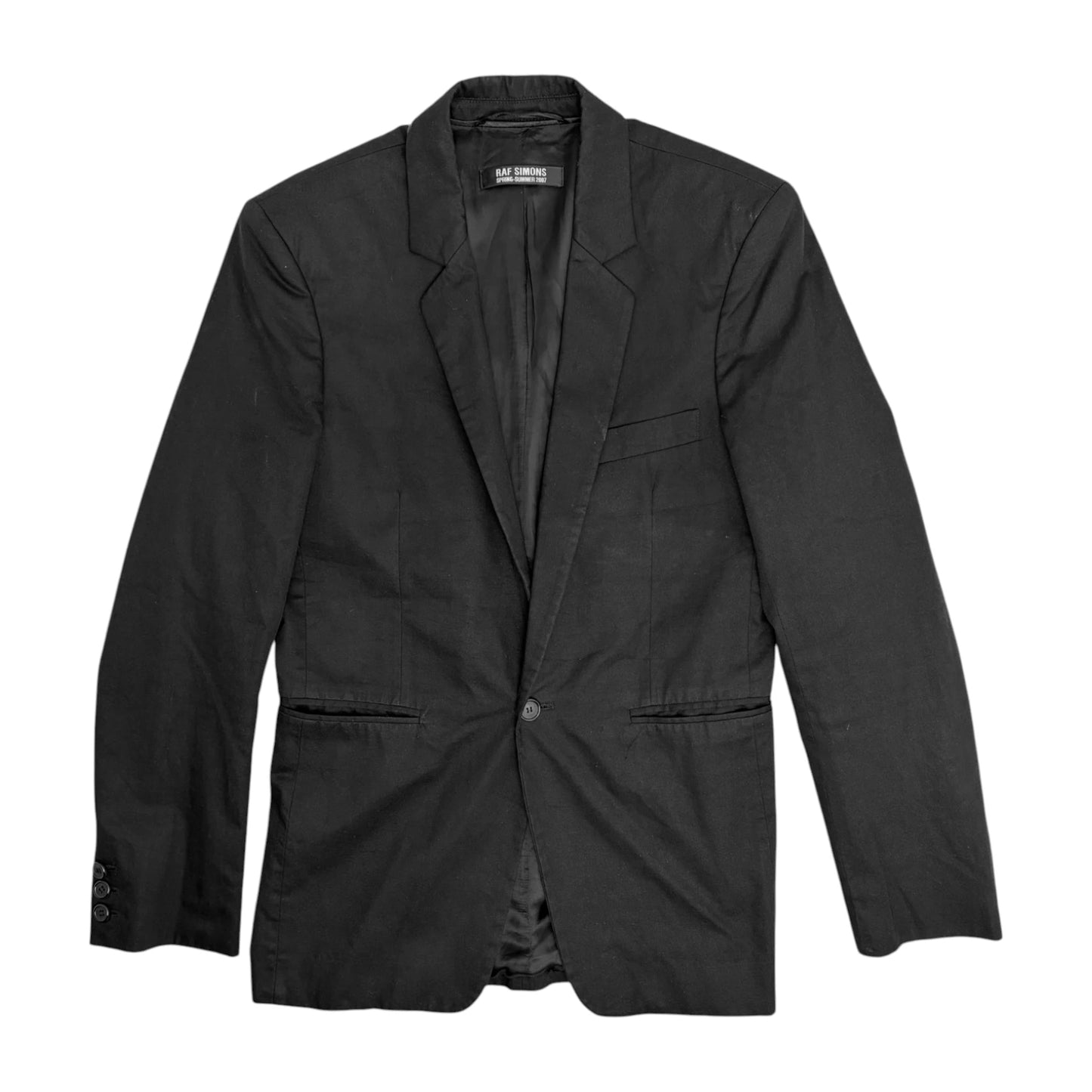 RAF SIMONS Spring-Summer 2007 Suit Jacket black - S