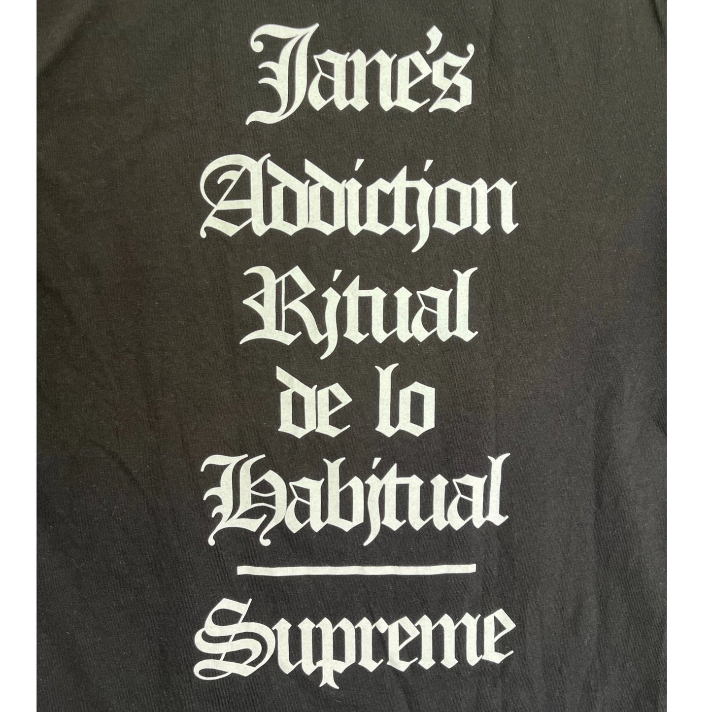Supreme X Jane's Addiction Ritual T-Shirt black - S