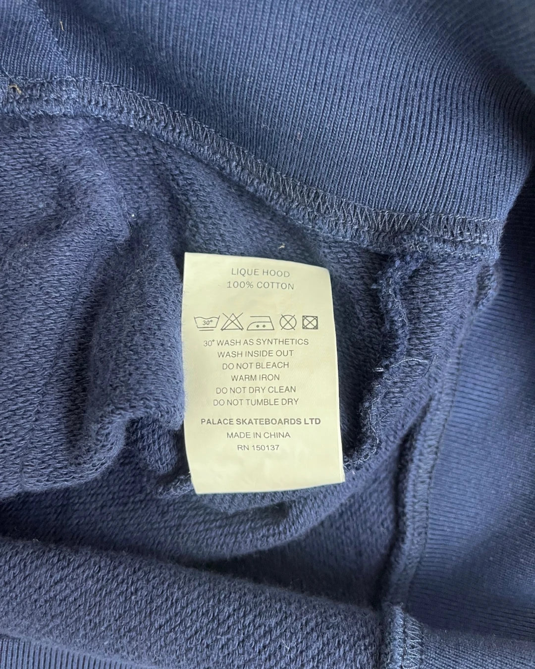 Palace Lique Zip Hoodie navy Ss18 – (NEW) / XL