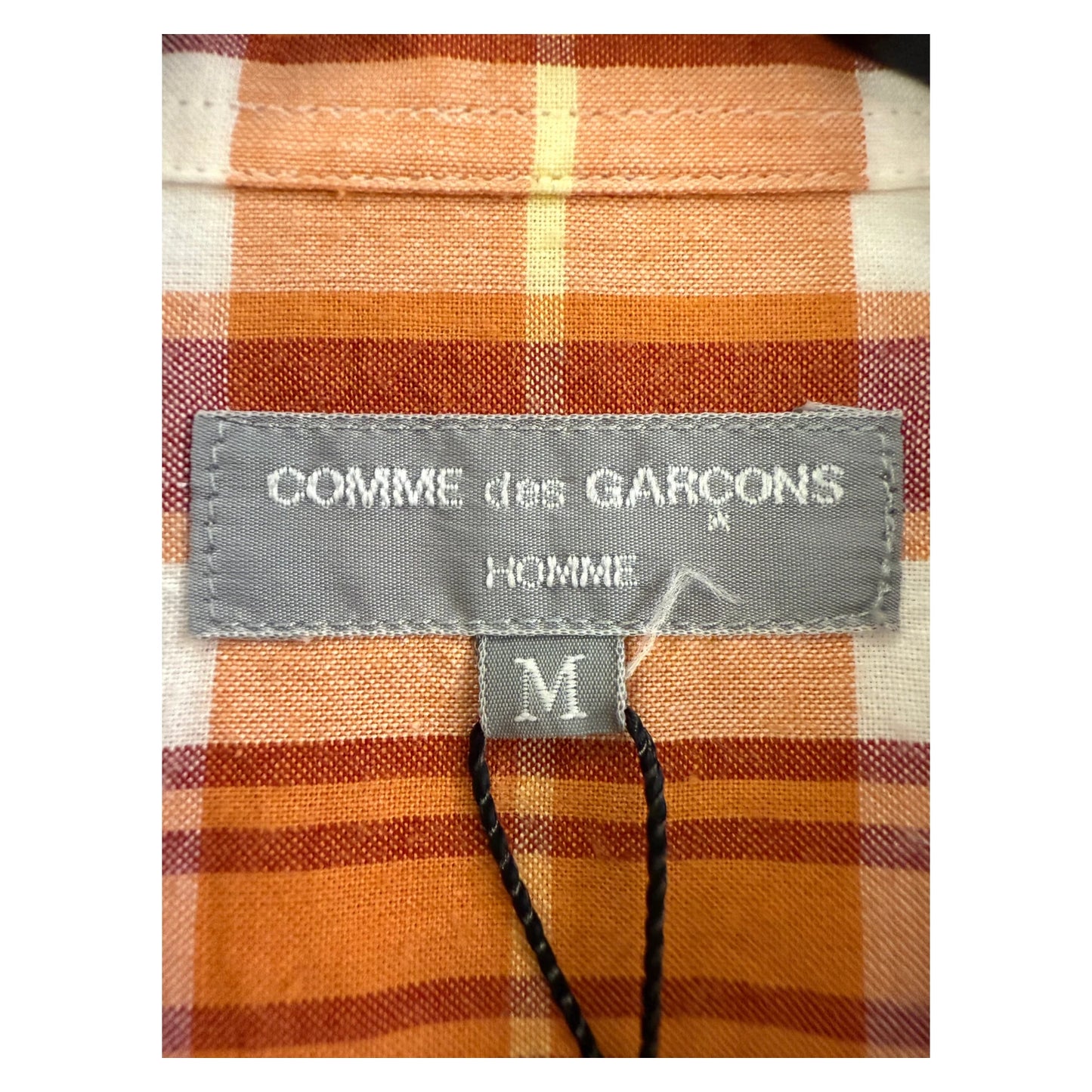 CDG HOMME PLUS Plaid Circles Print Orange - M