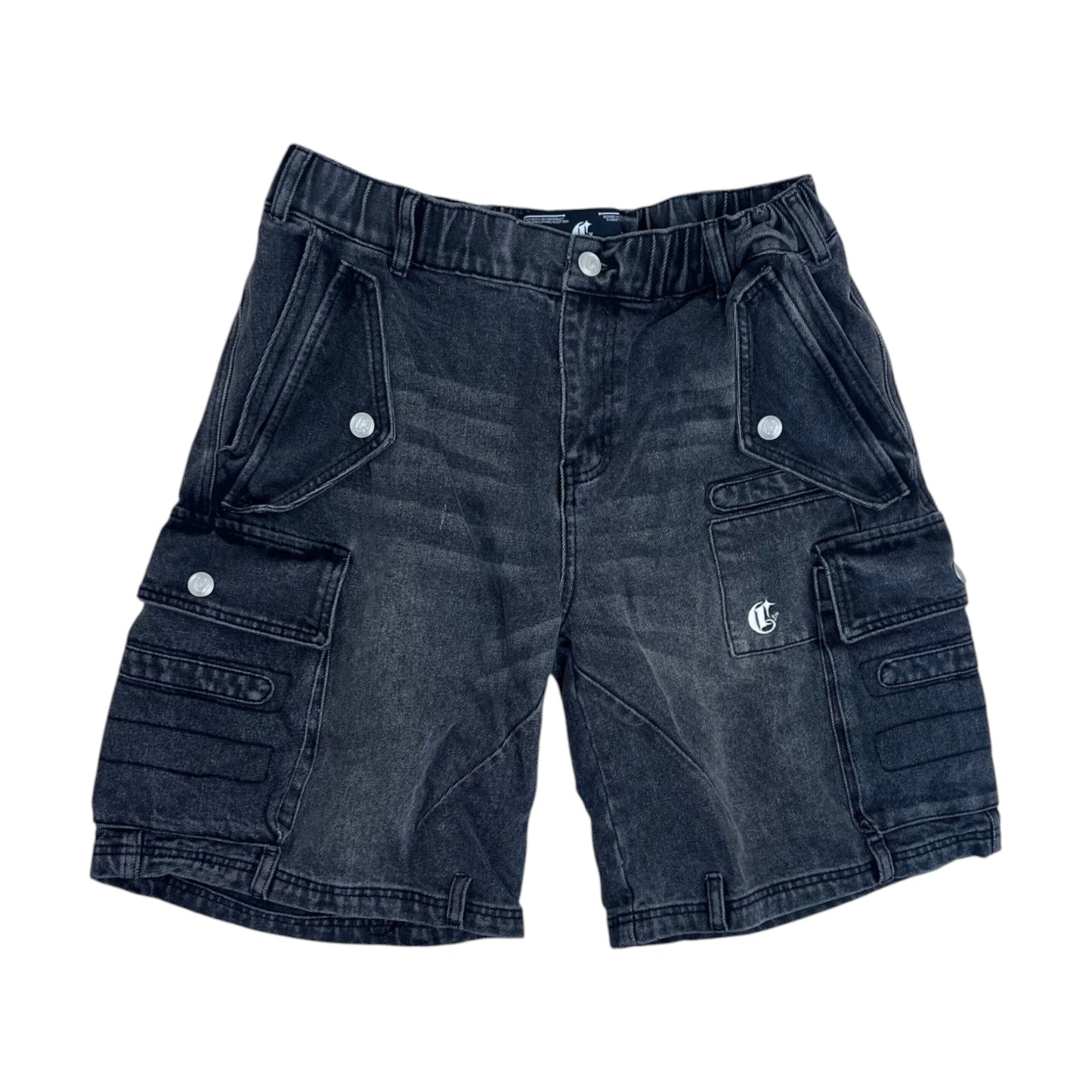 Corvidae Washed Jorts grey