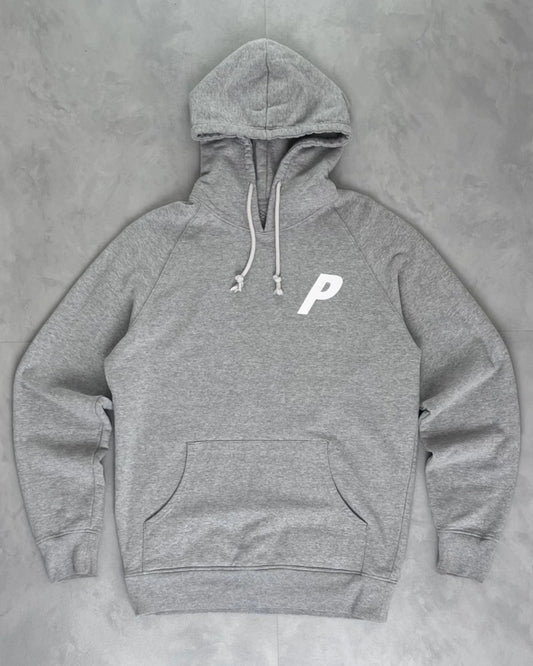 Palace Bulldog Print Hoodie grey – L