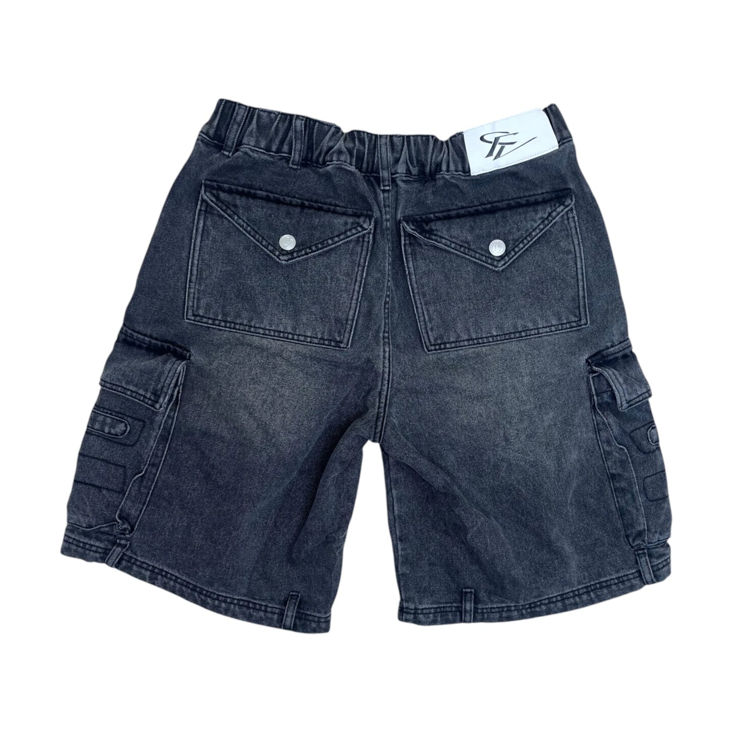Corvidae Washed Jorts grey
