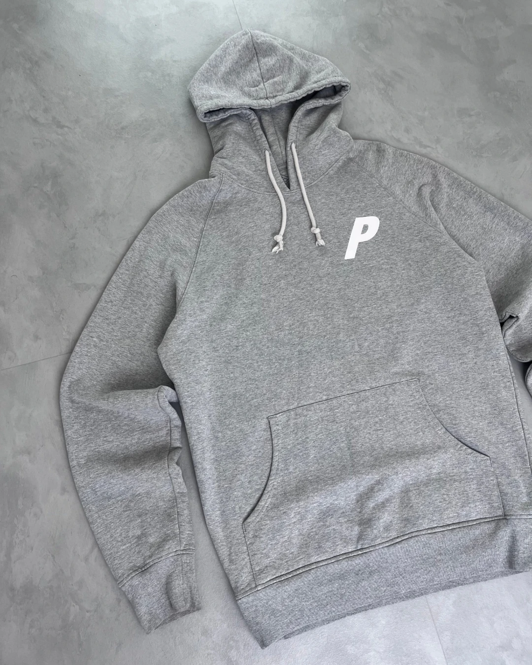 Palace Bulldog Print Hoodie grey – L