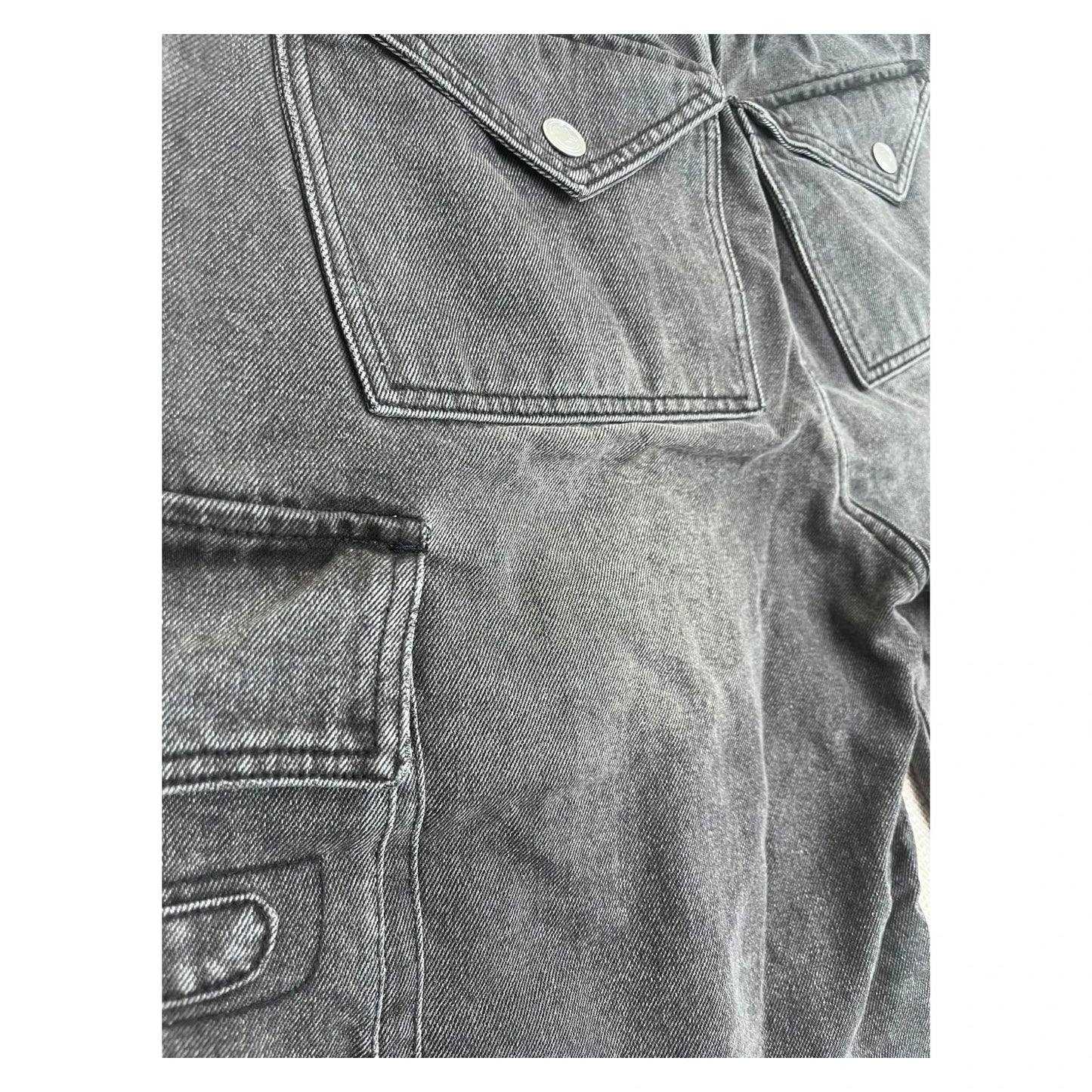 Corvidae Washed Jorts grey