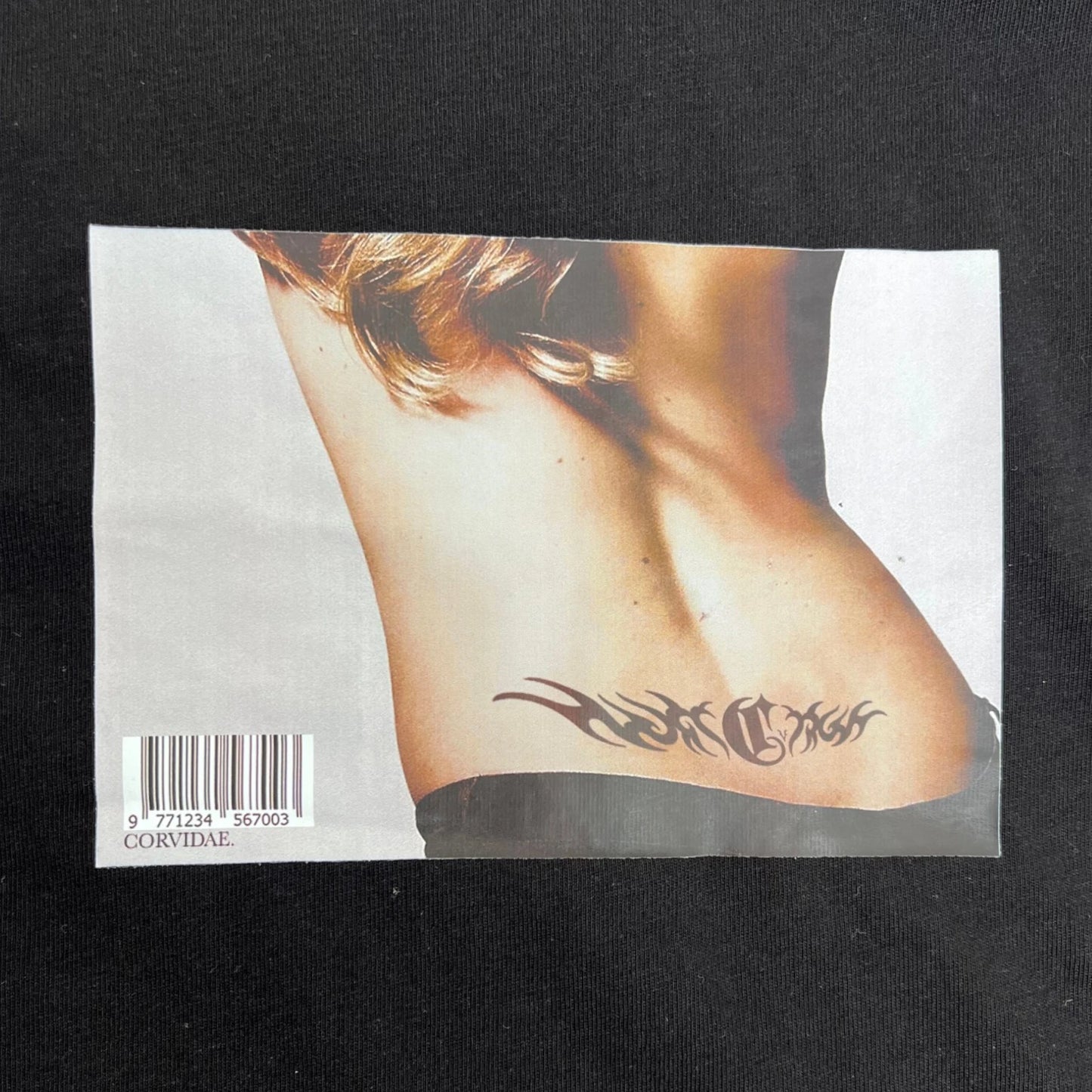 Corvidae Tramp Stamp T Shirt black