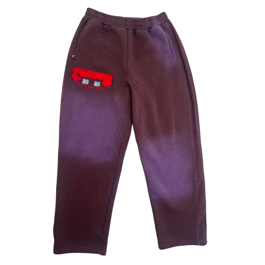 Clint's Inc Athletic Joggers brown + washed - L