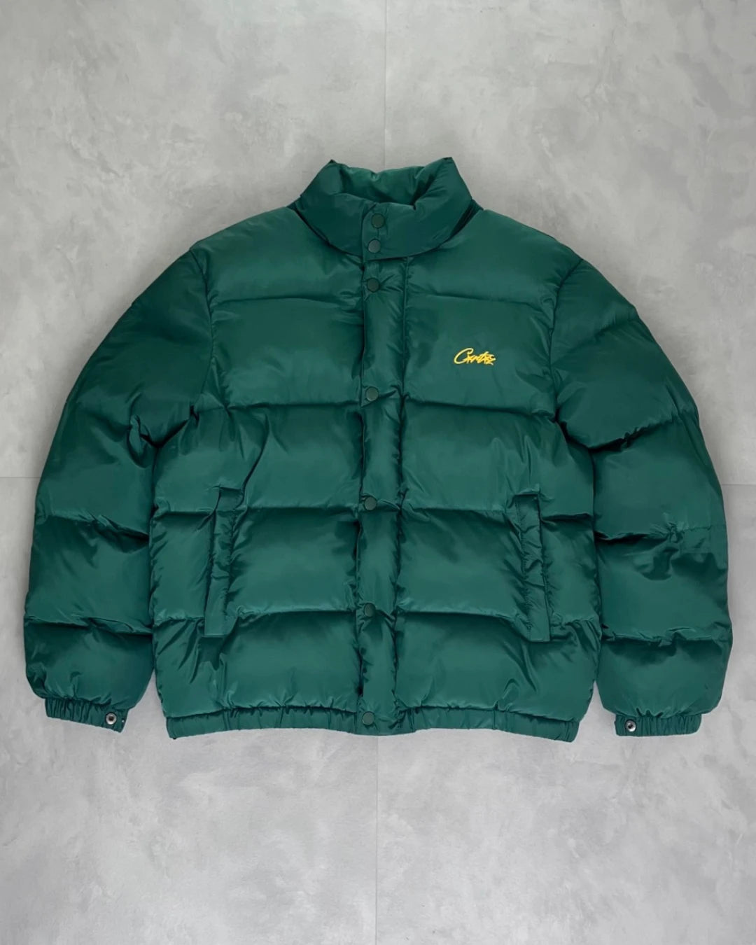 Corteiz Puffer Jacket green – (NEW) / S