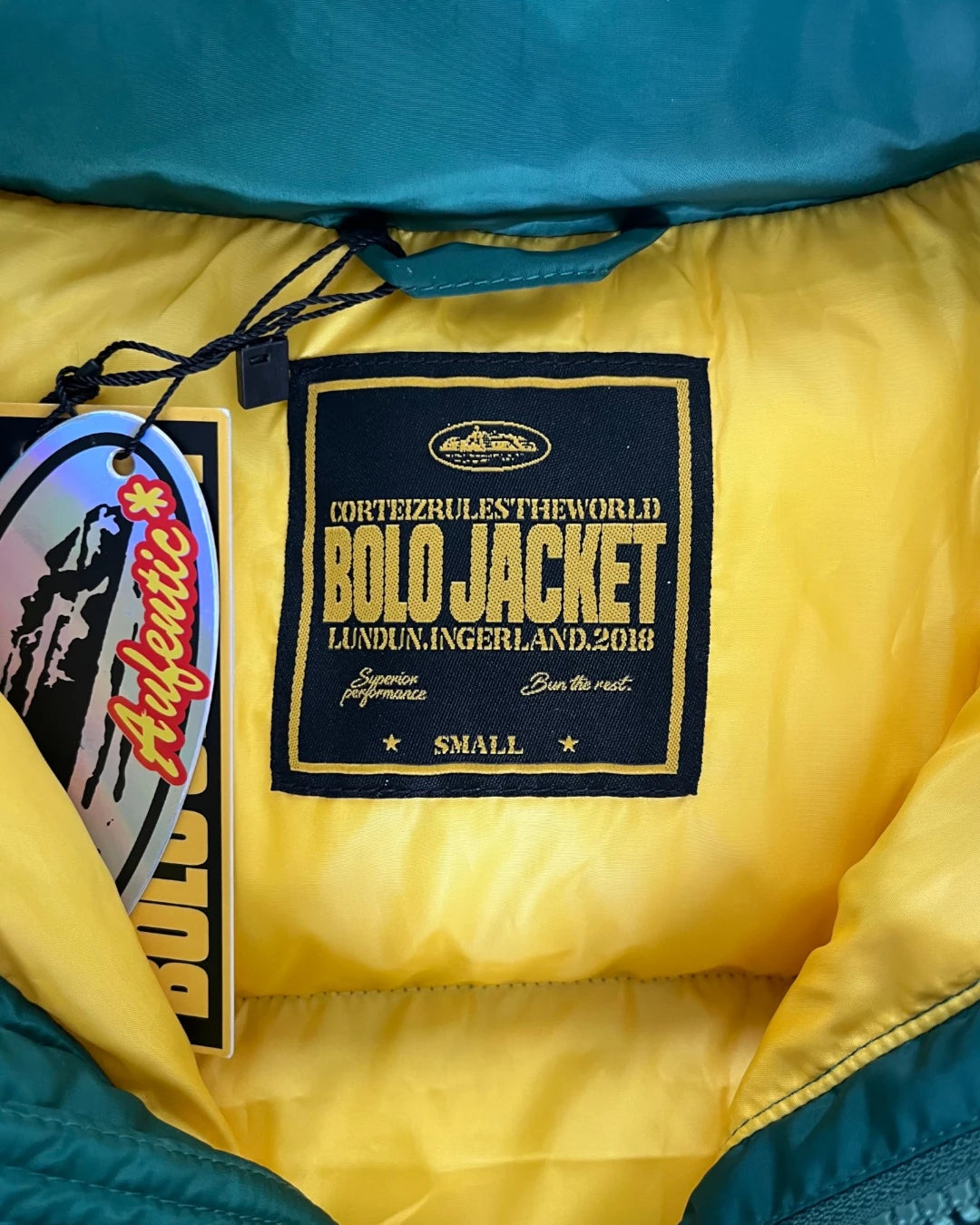 Corteiz Puffer Jacket green – (NEW) / S