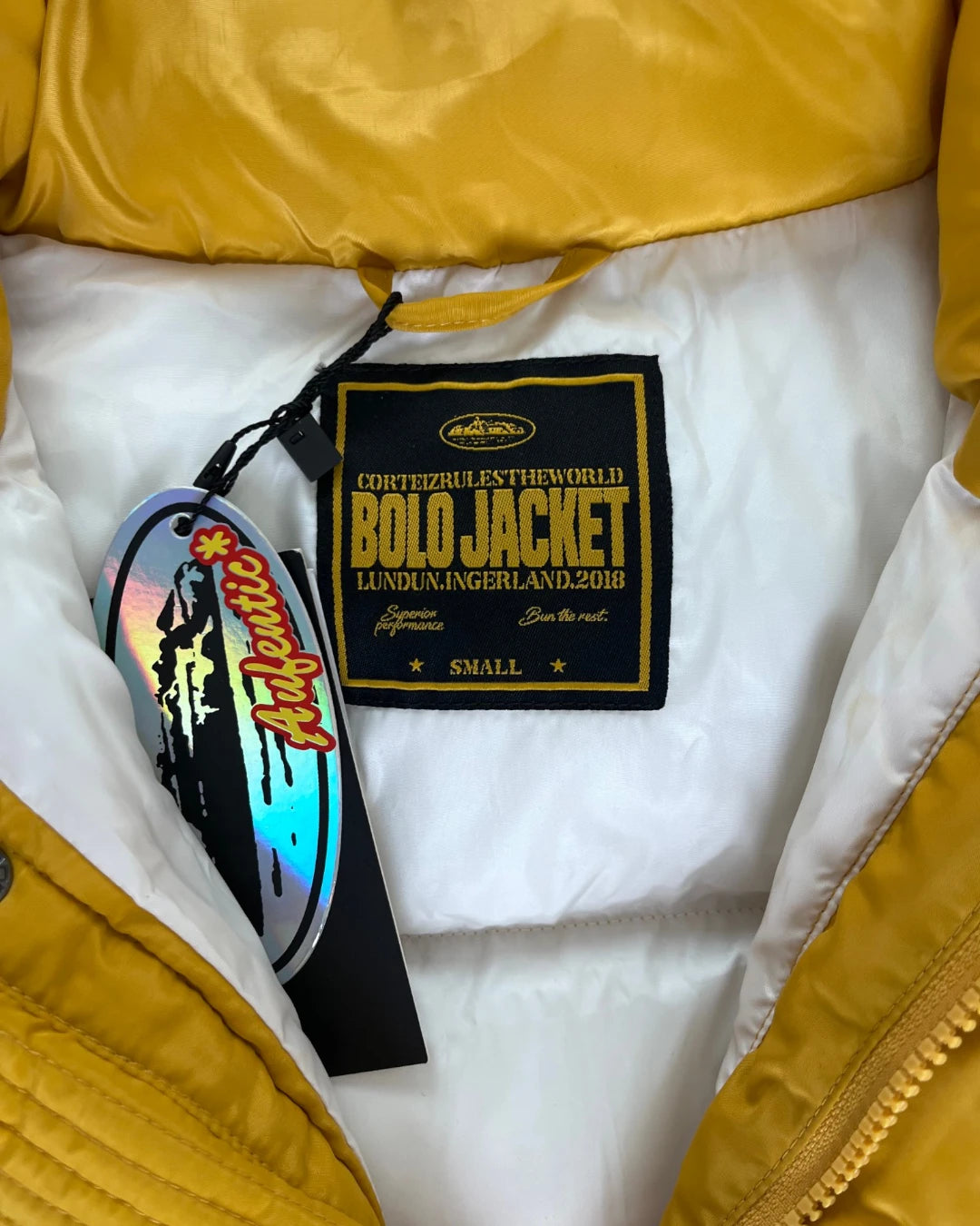 Corteiz Puffer Jacket yellow – (NEW) / S