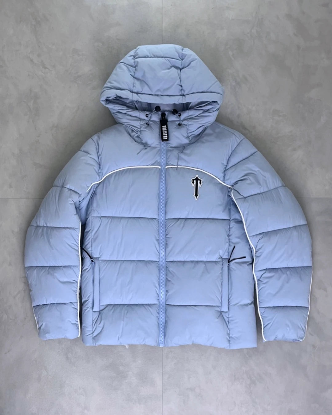 Trapstar Irongate Arch Puffer Jacket icy blue