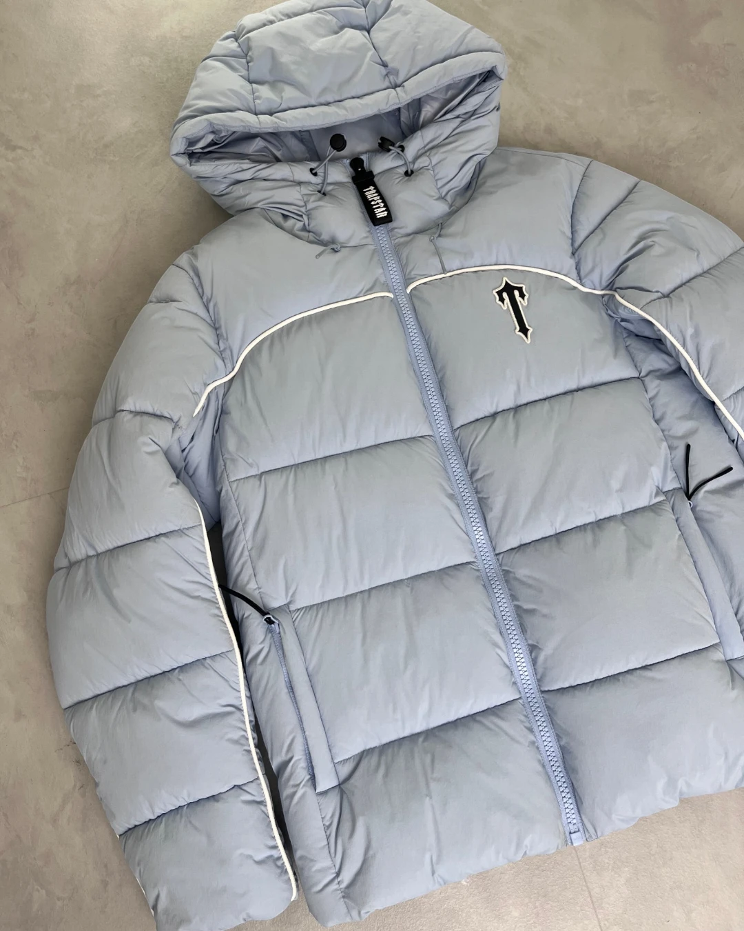 Trapstar Irongate Arch Puffer Jacket icy blue
