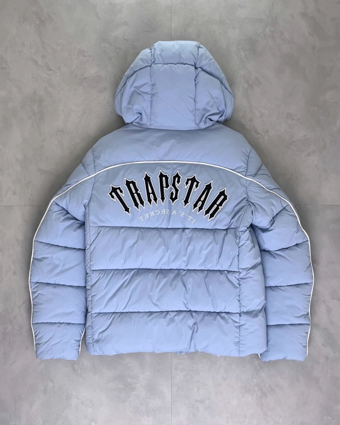 Trapstar Irongate Arch Puffer Jacket icy blue