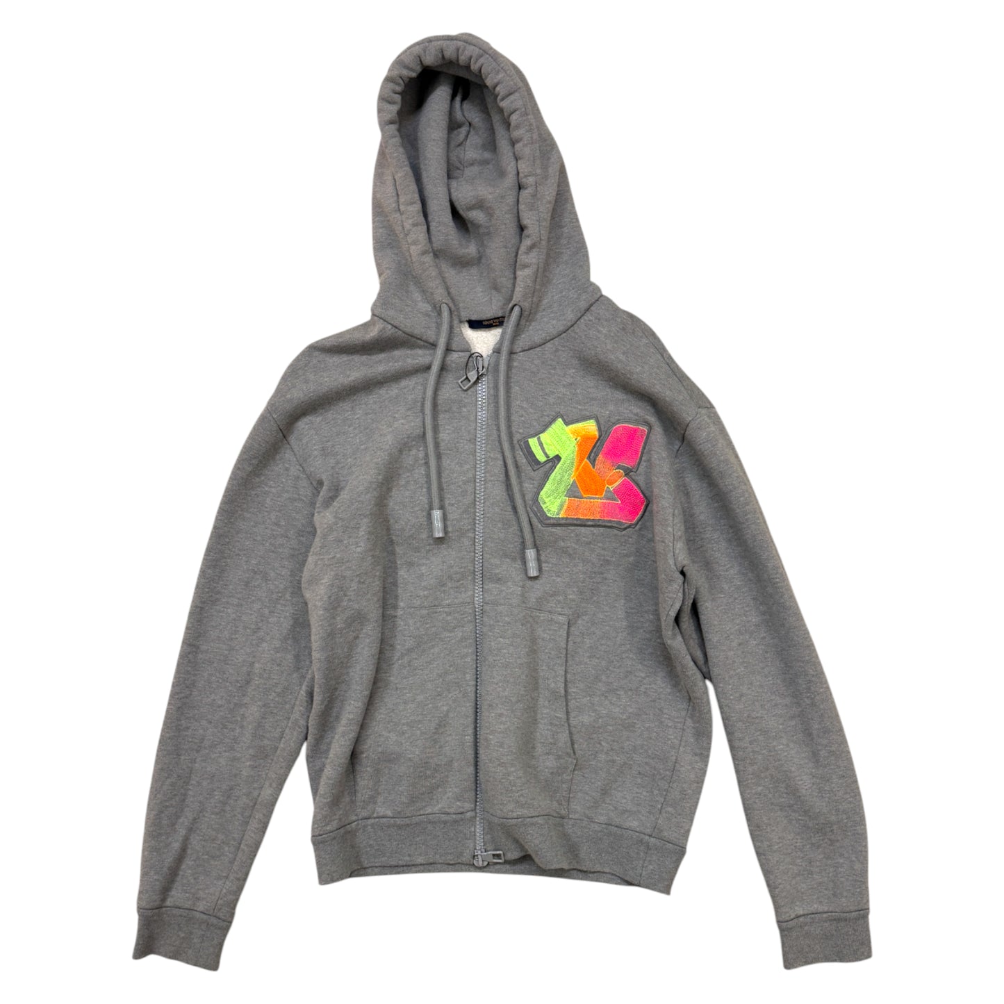 Louis Vuitton Zip Up Hoodie grey - M