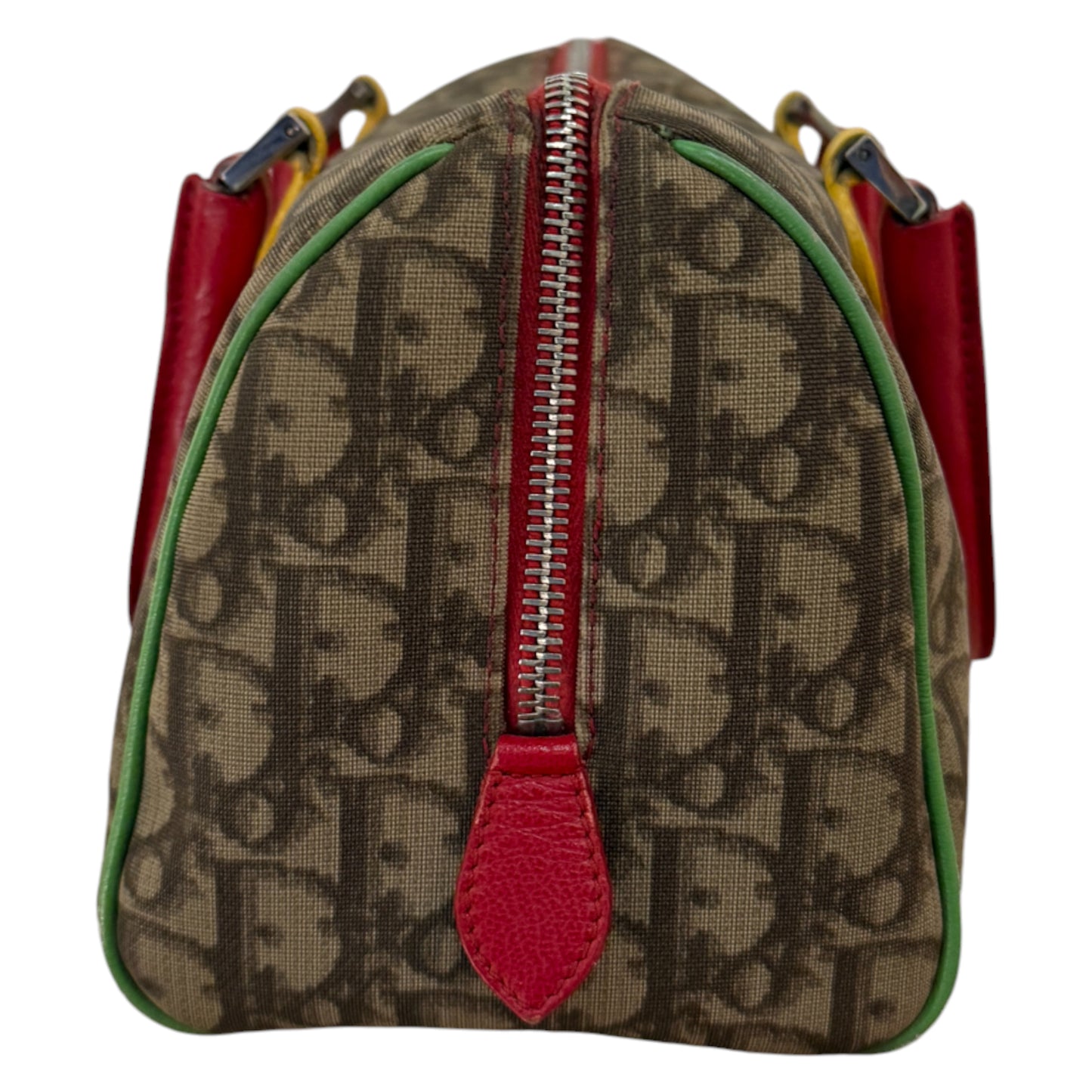 CHRISTIAN DIOR 2004 Trotter Rasta Boston Bag Brown - O/S