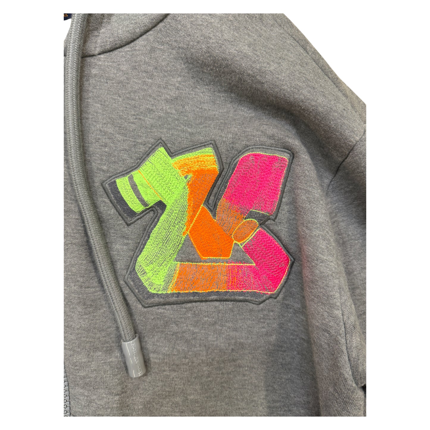 Louis Vuitton Zip Up Hoodie grey - M