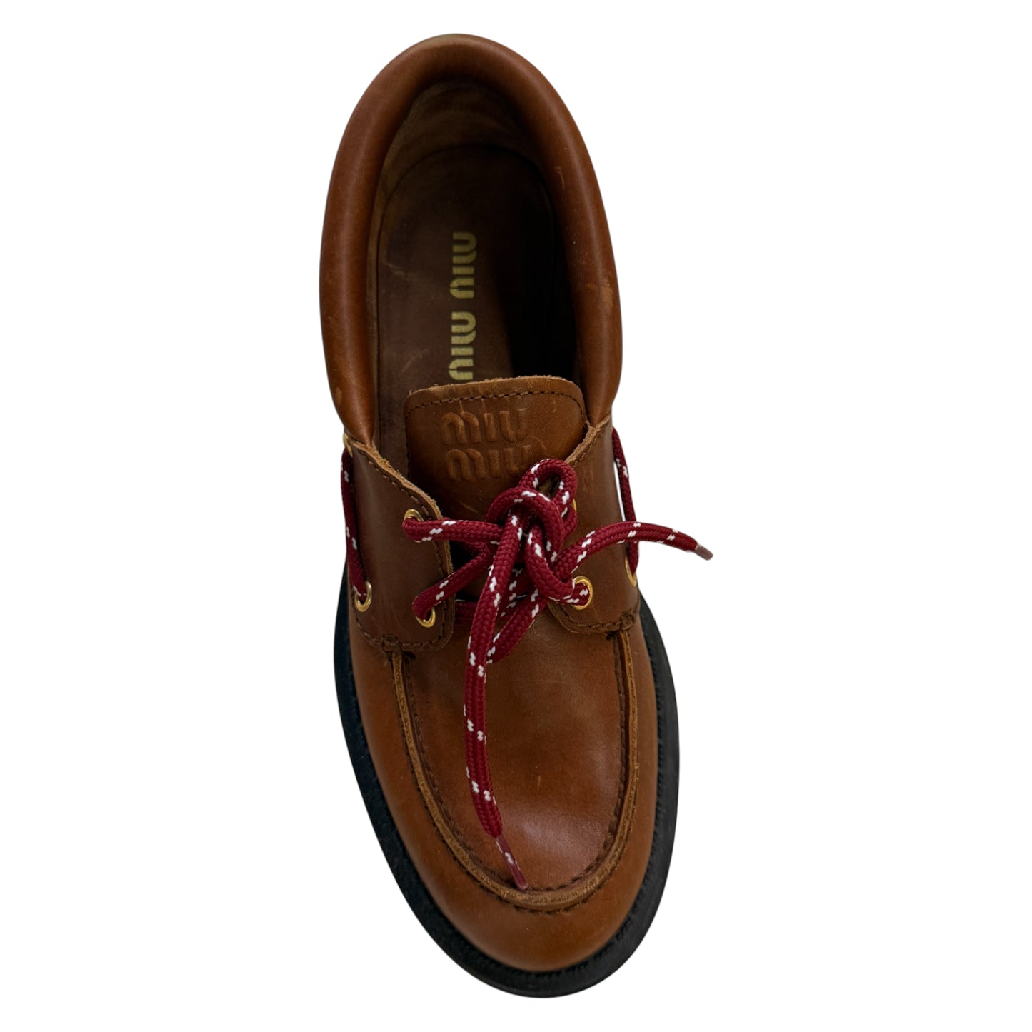 Miu Miu Leather Loafers brown - UK 7